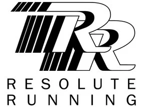 Logo for Resolve Running with stylized 'RR' letters.