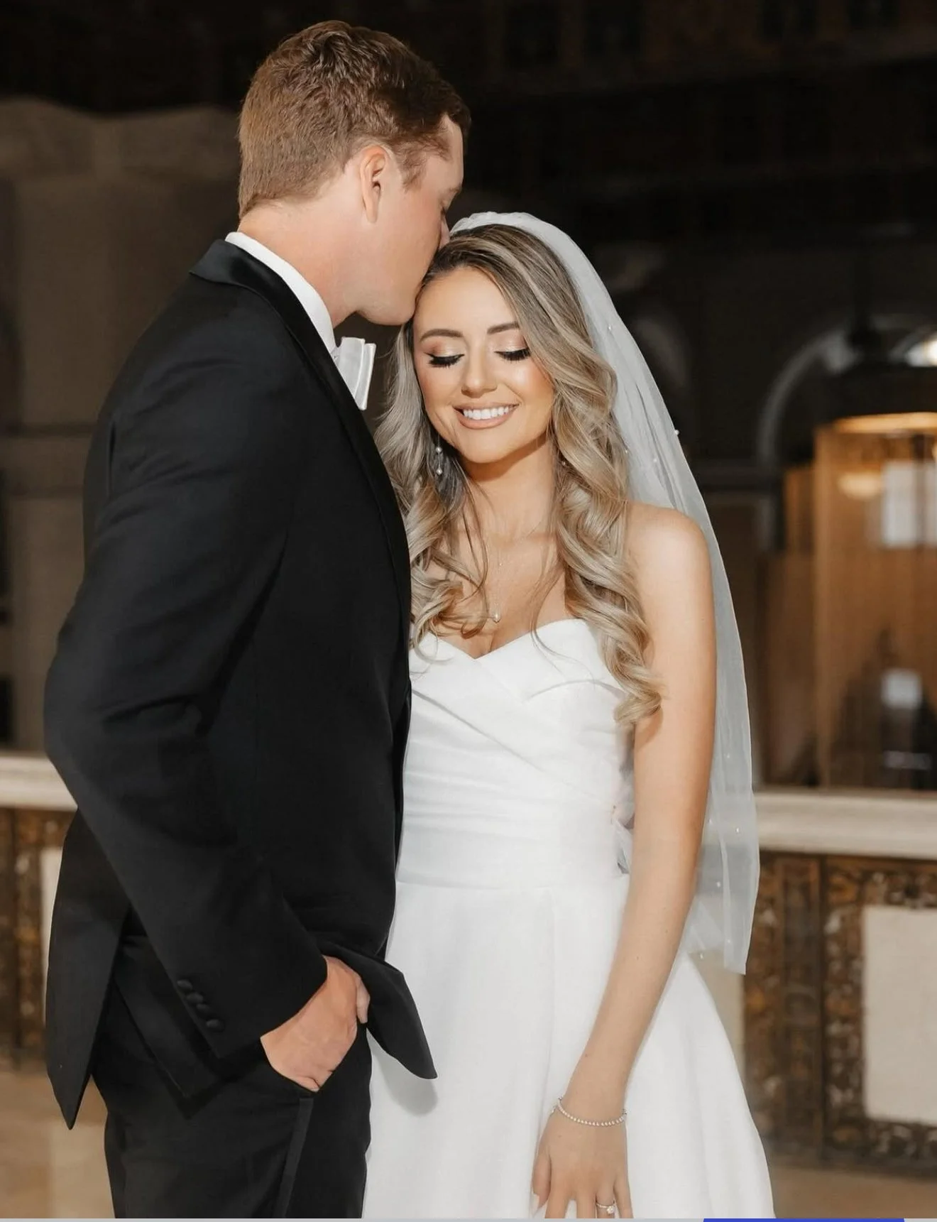 Los Angeles bridal makeup artist Jackie Romero creating soft glam wedding makeup for a bride