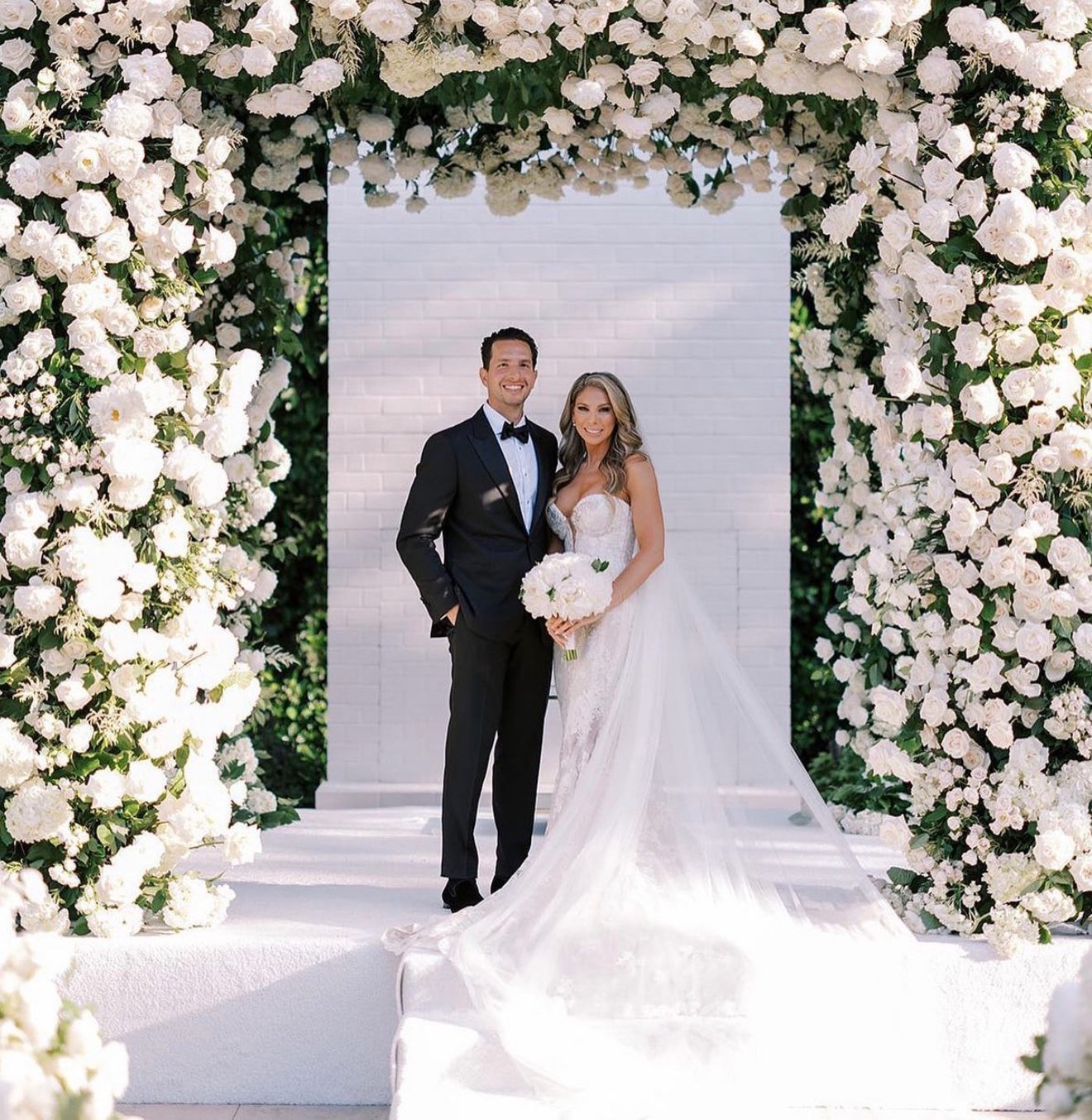 Los Angeles bridal makeup artist Jackie Romero creating soft glam wedding makeup for a bride