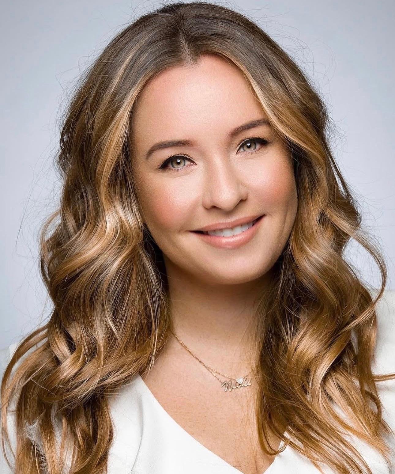 Los Angeles bridal makeup artist Jackie Romero creating soft glam wedding makeup for a bride