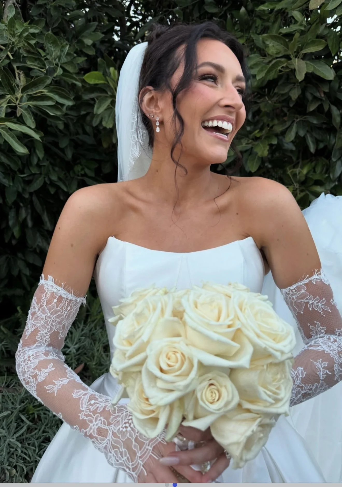 Los Angeles bridal makeup artist Jackie Romero creating soft glam wedding makeup for a bride