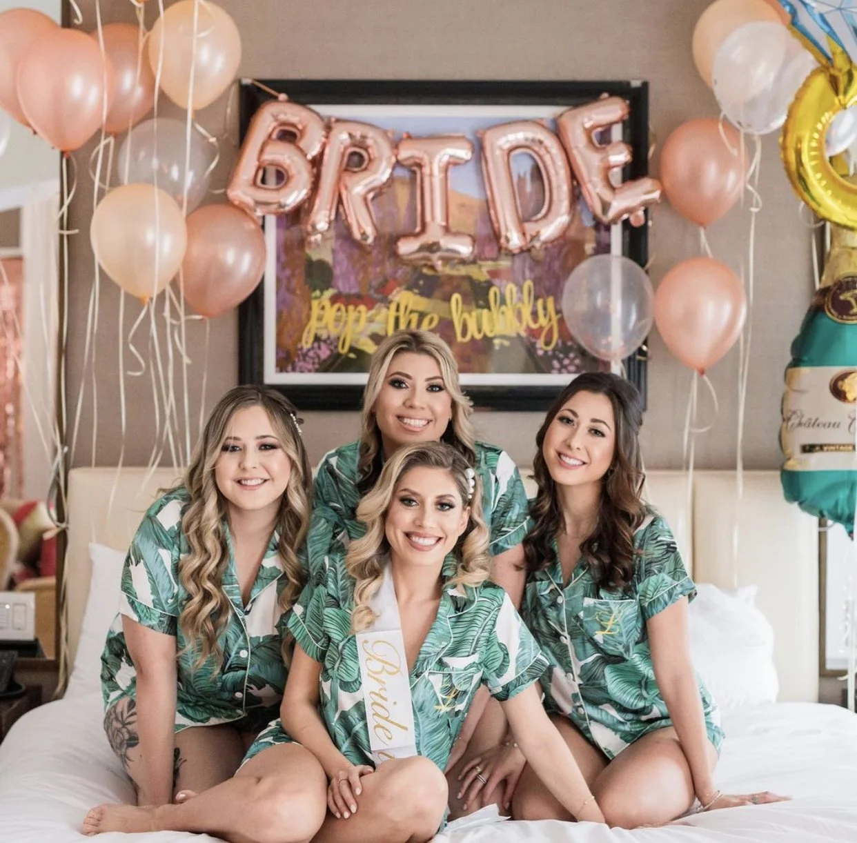 Los Angeles bridal makeup artist Jackie Romero creating soft glam wedding makeup for a bride