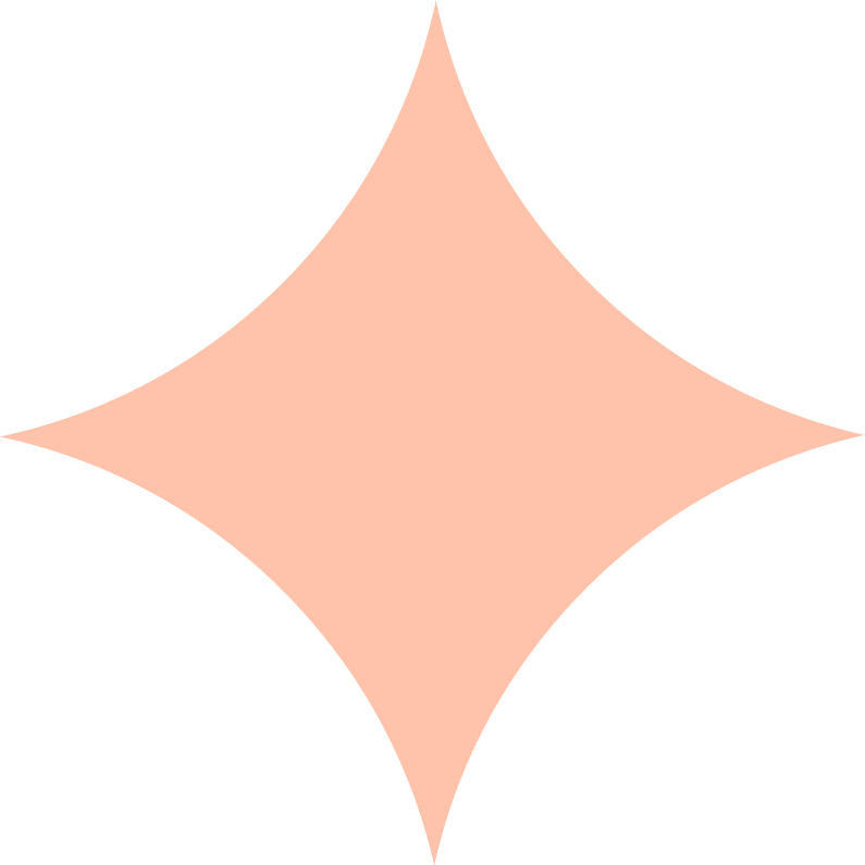 A symmetrical pink diamond shape with black background.