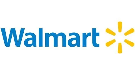 Walmart logo with blue text and yellow asterisk-like symbol