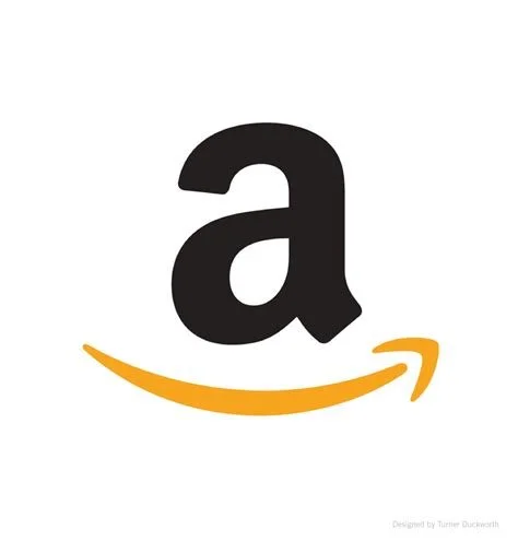 Amazon logo with a black lowercase 'a' and an orange curved arrow beneath it.