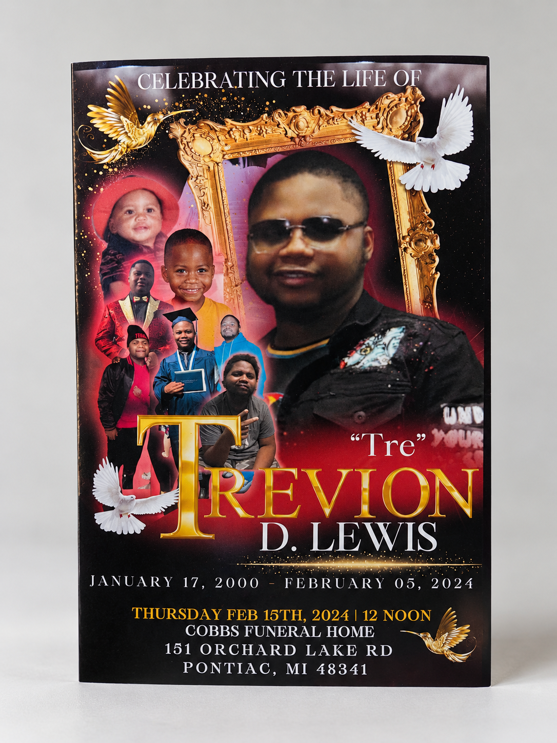 8-Page Obituary Booklets (5.5 x 8.5")