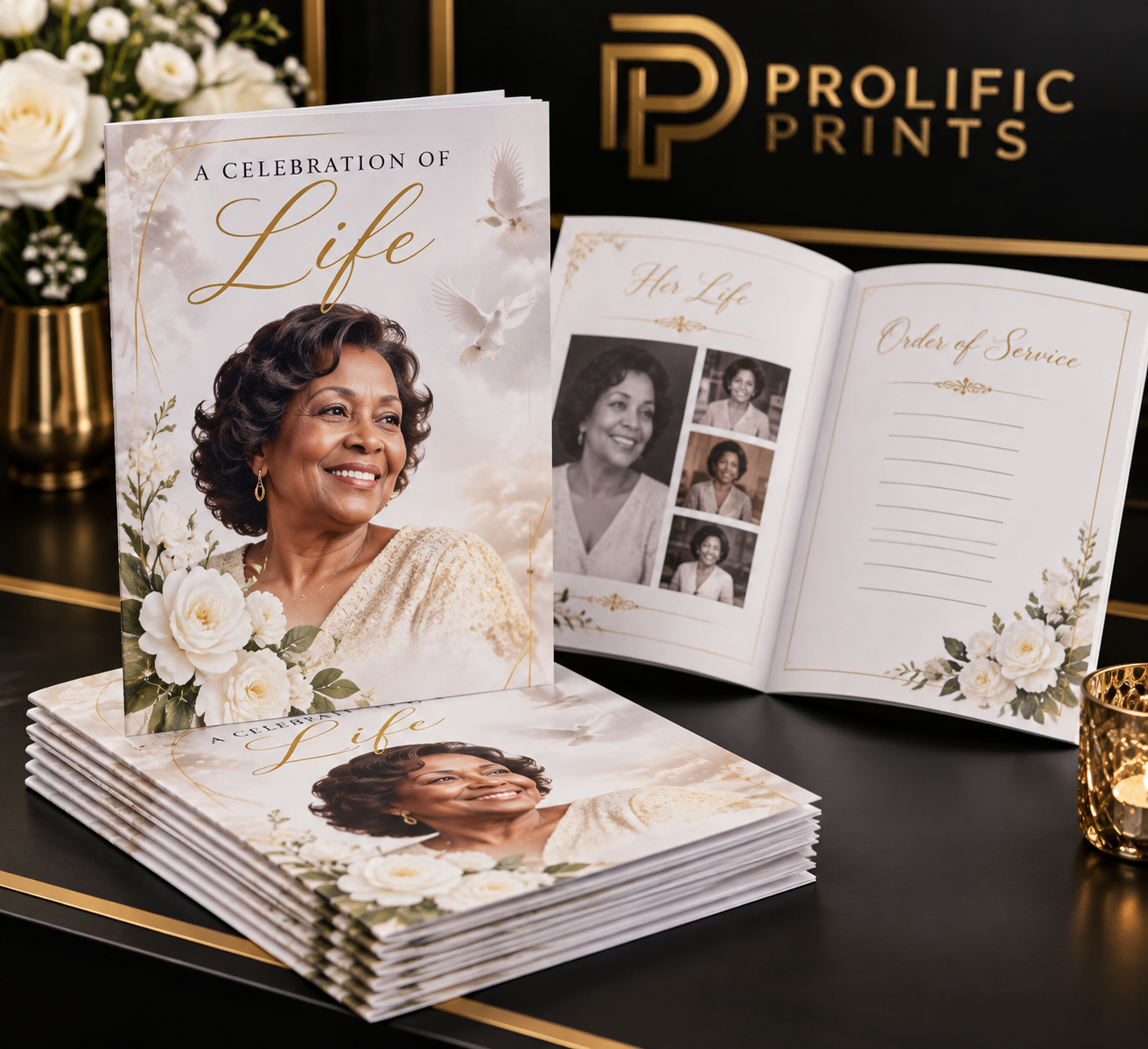 Obituary and memorial booklets