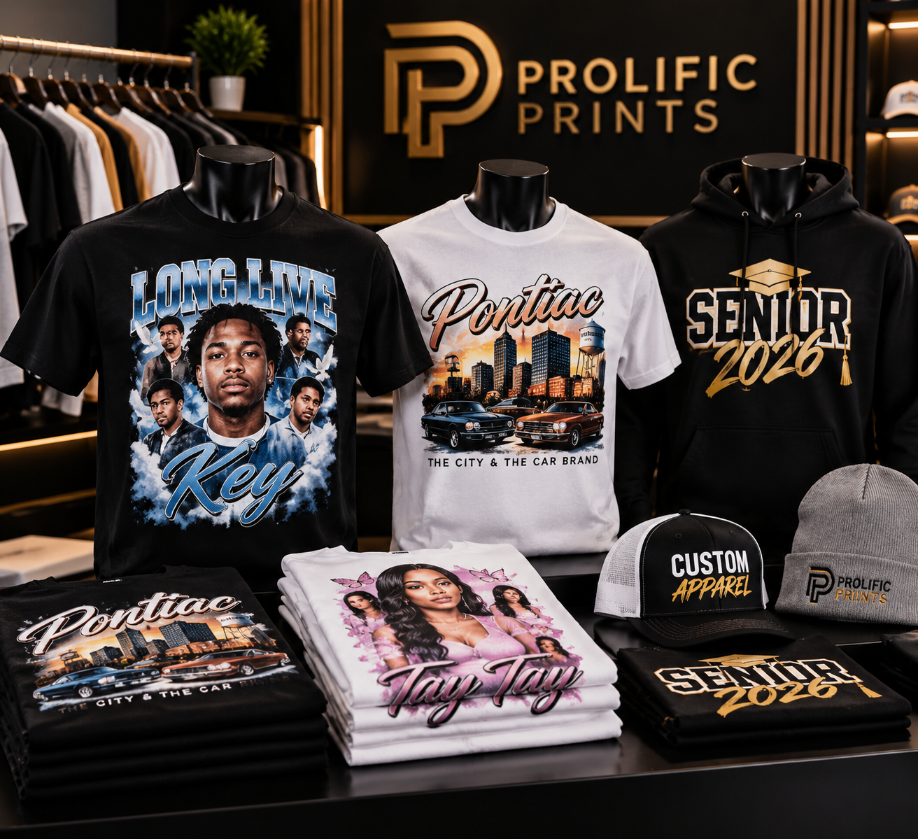 Custom t-shirts and apparel