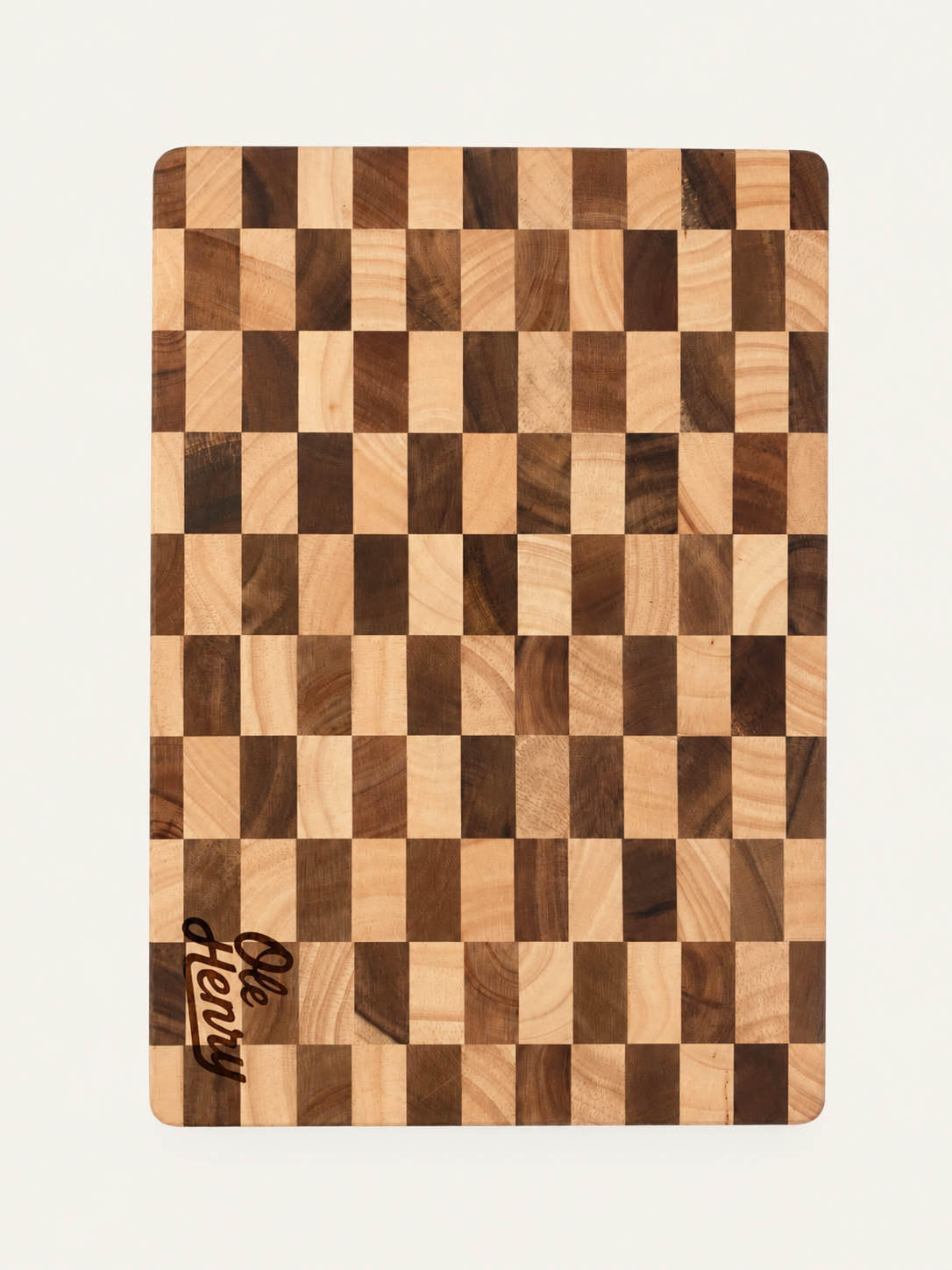 "Ole Henry" Engraved Checkered Acacia Cutting Board