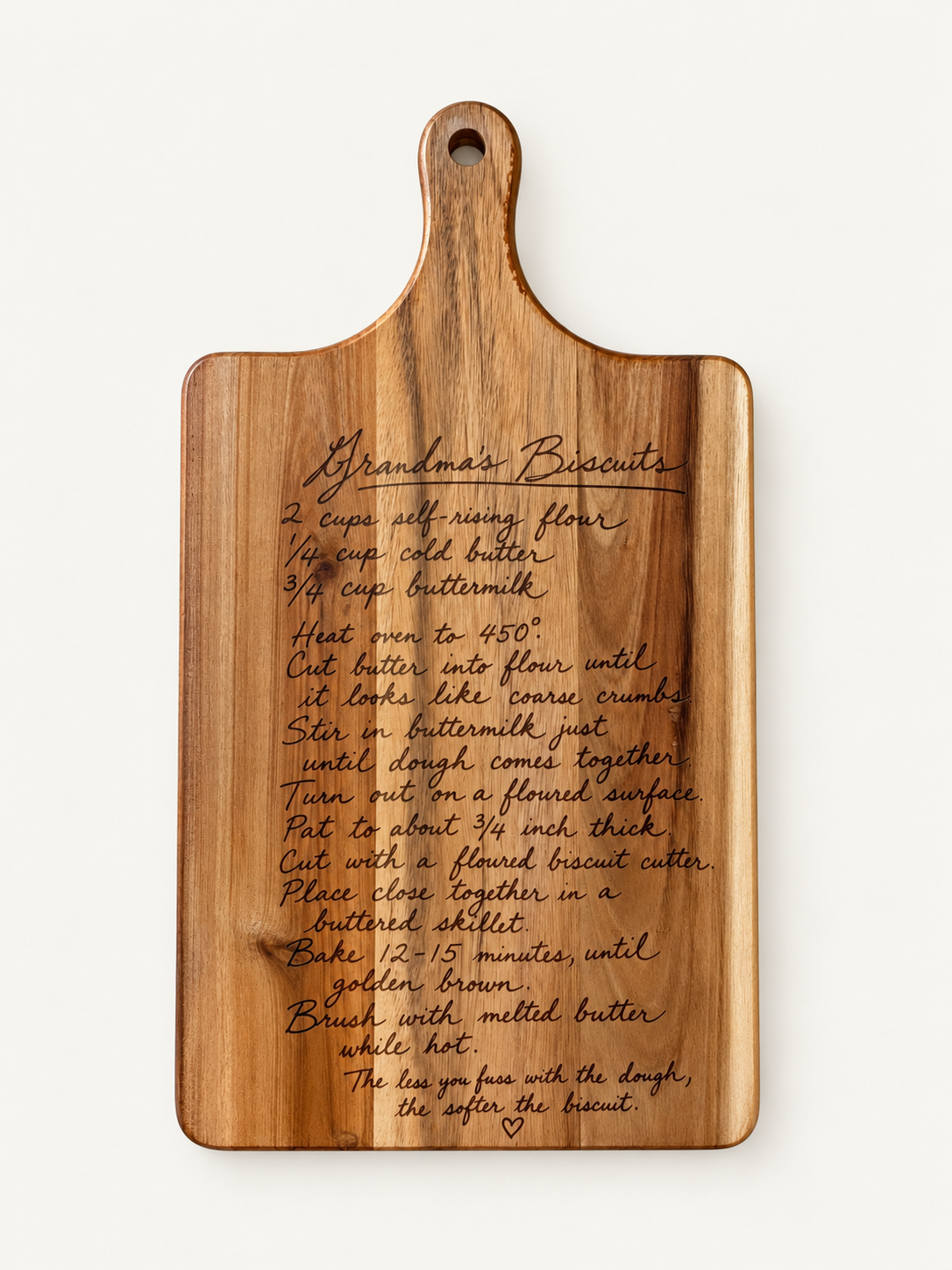 "Grandma's Biscuits" Engraved Cutting Board
