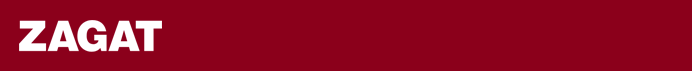 Zagat logo on a maroon background