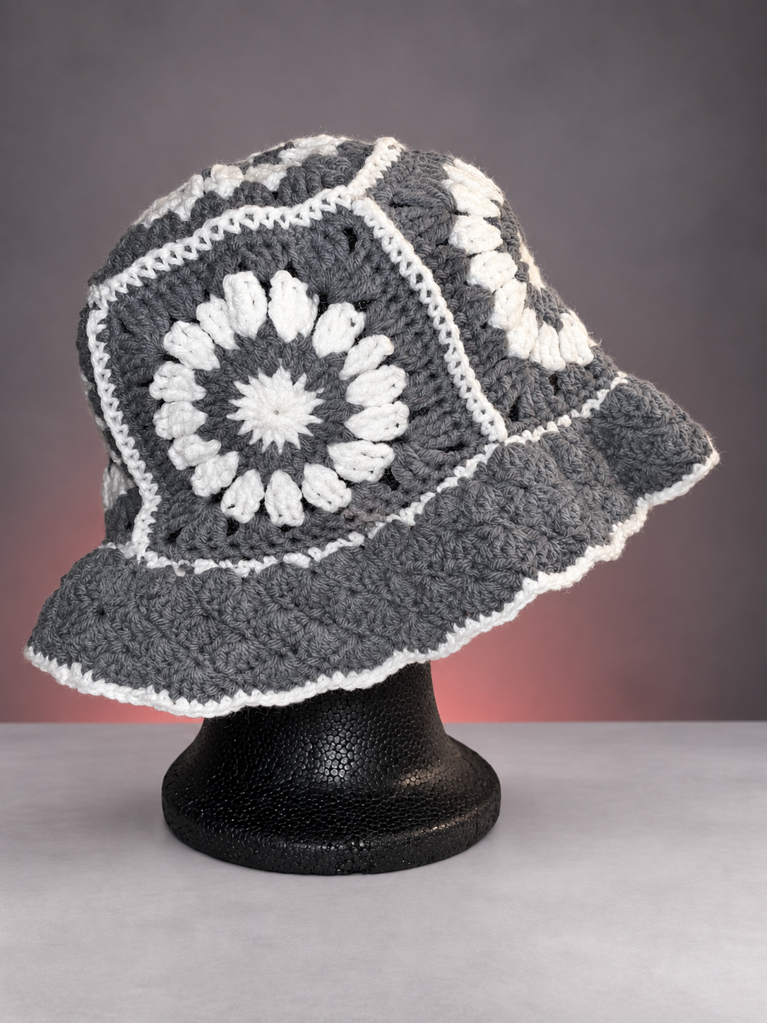 Handmade Gray Daisy Bucket Hat-1.png