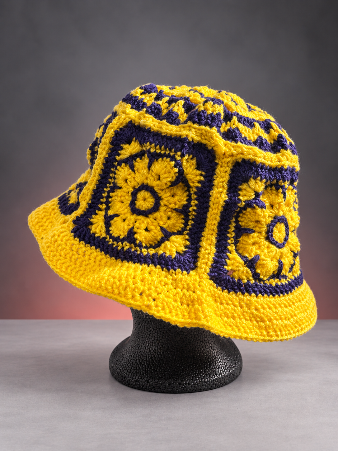 Yellow and purple handmade bucket hat-2.png