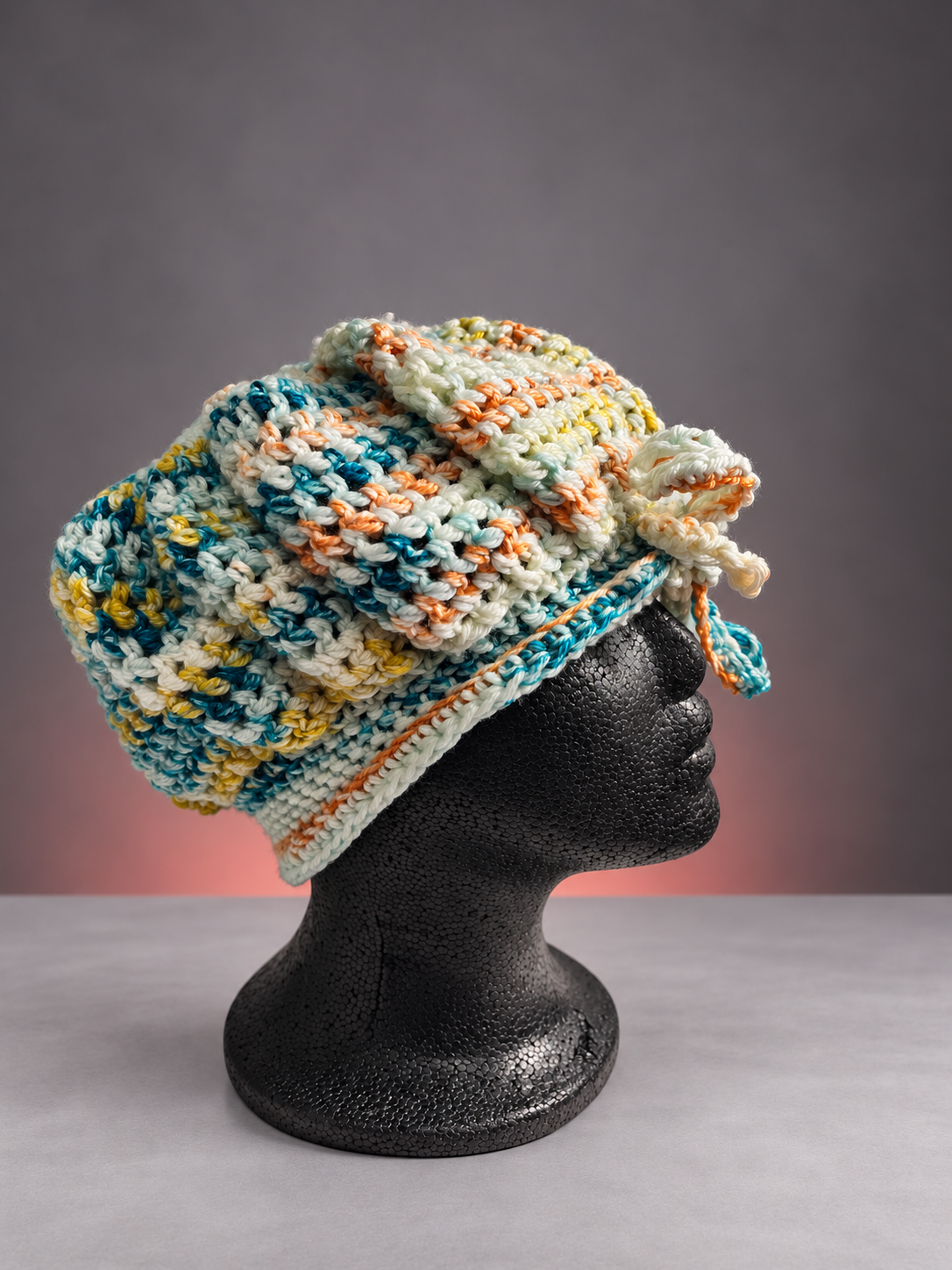 Handmade pastel Hodgy bonnet on mannequin-4.png