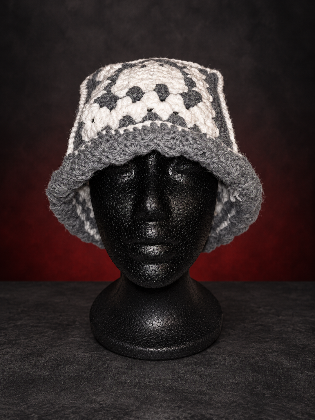 Gray Crochet Skull Granny-Square Hat.png (Copy)