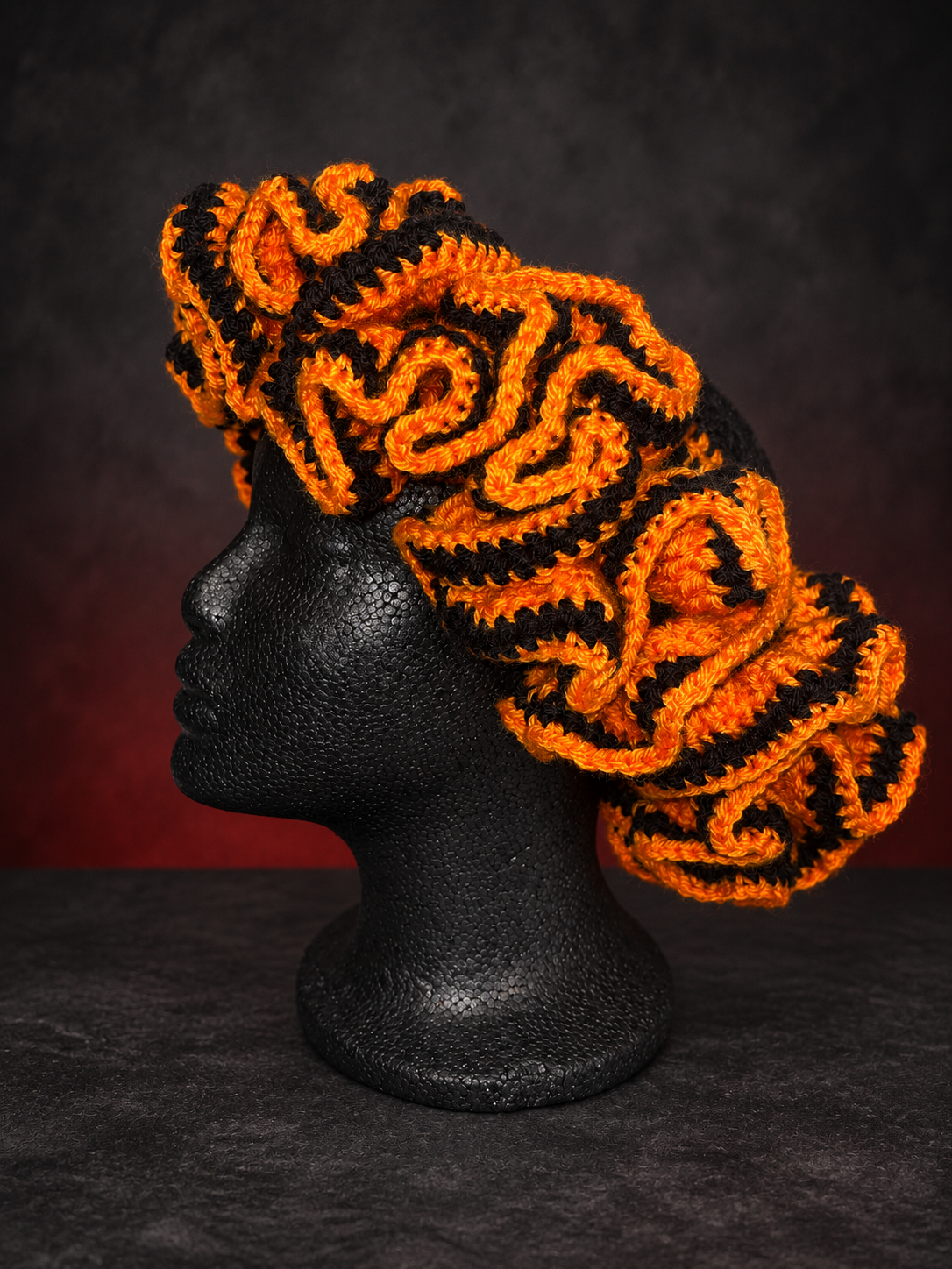 Handmade orange-and-black crochet hat-2.png