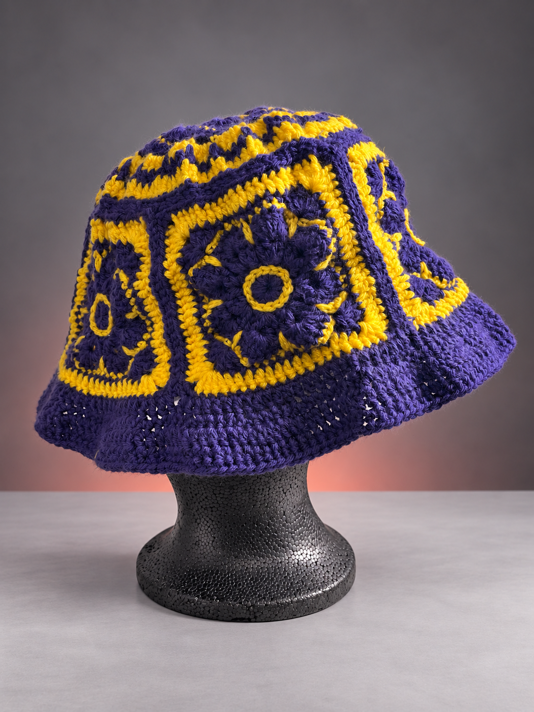 Handmade purple flower crochet bucket hat-2.png