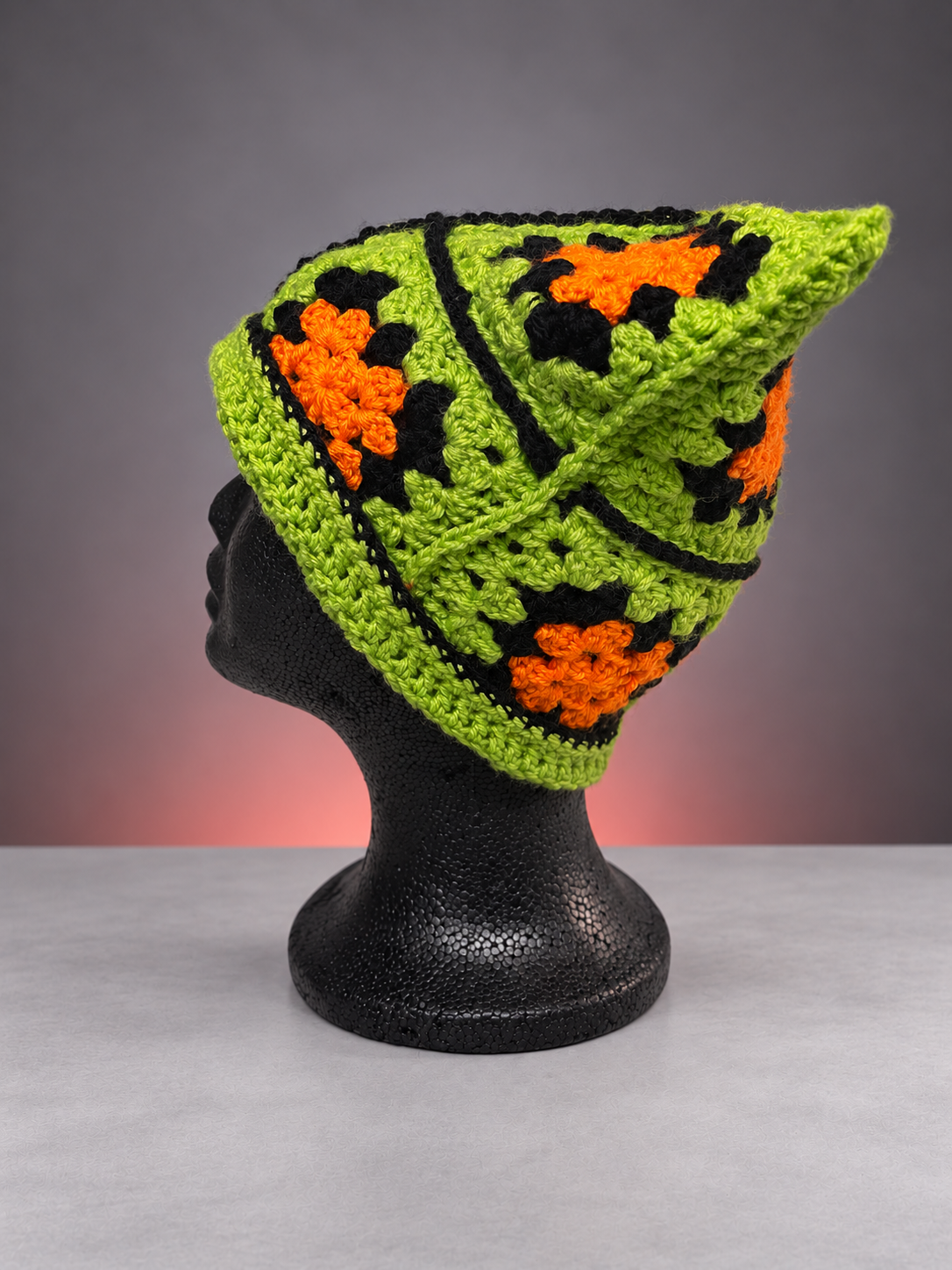 Lime-orange-black crochet cat ear hat-4.png