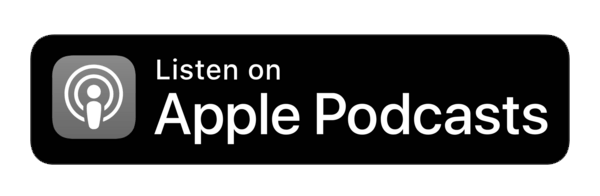 Button with Apple Podcasts logo and text to listen on Apple Podcasts
