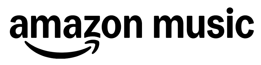 Amazon Music logo in black and white.