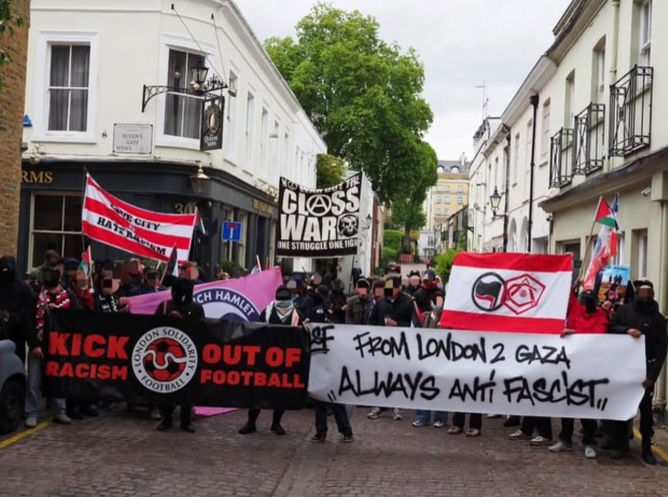Joined London Solidarity Football at Nakba Day march in Central London.