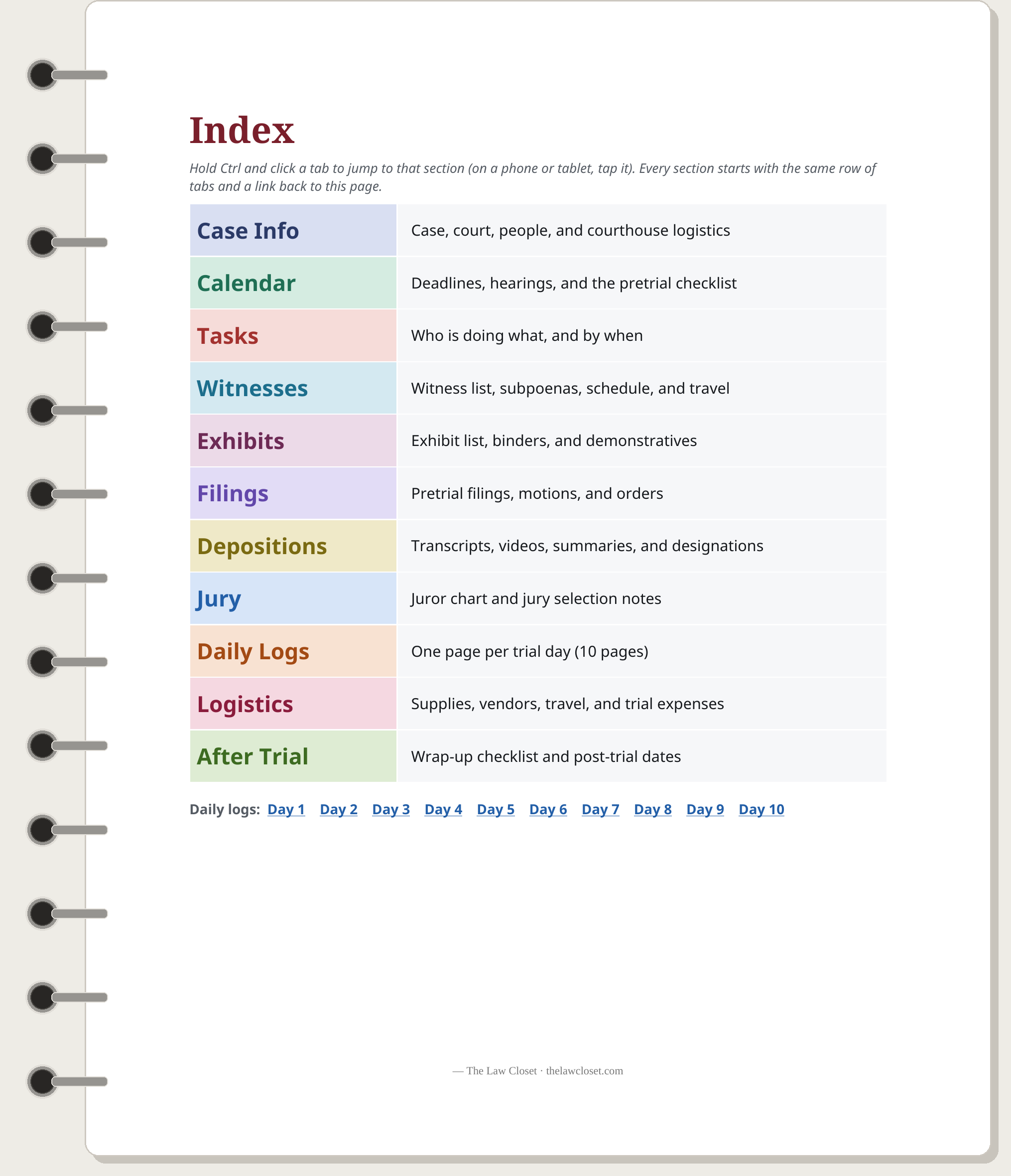 Trial Notebook