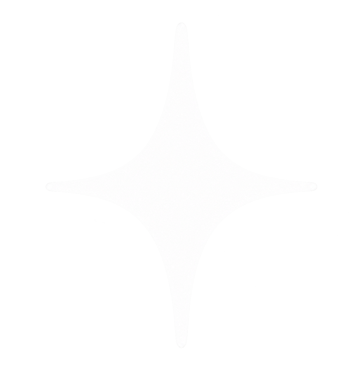 The white insignia of the Pittsburgh Steelers, shaped like a four-pointed star or diamond with rounded points, on a black background.