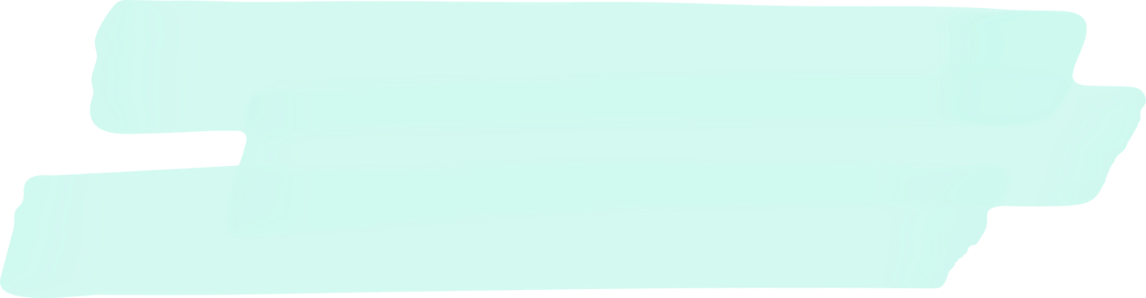 three overlapping lines of teal highlighter