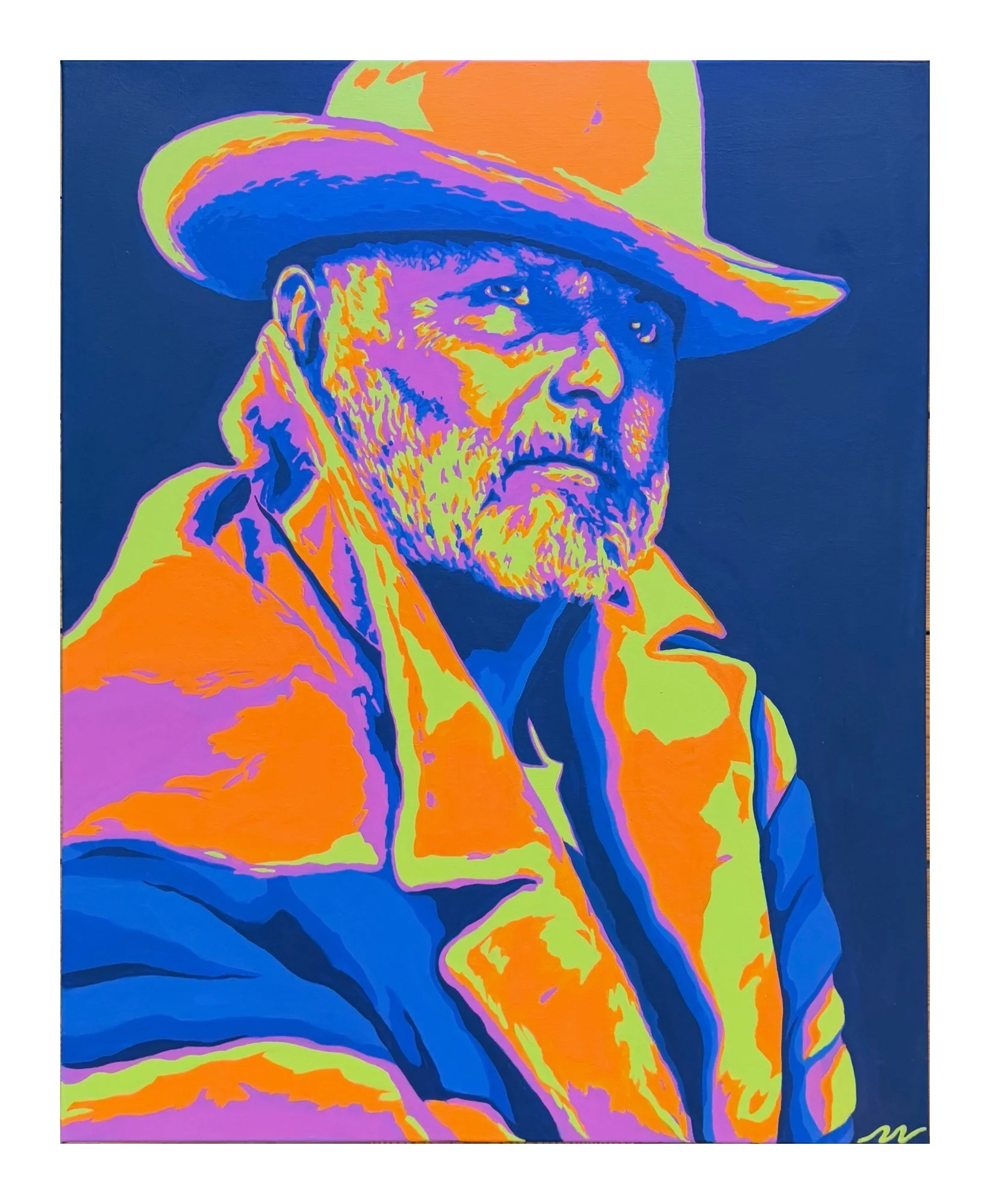 Untitled Cowboy II
2025. Acrylic on canvas, 30 x 24 in.
Available