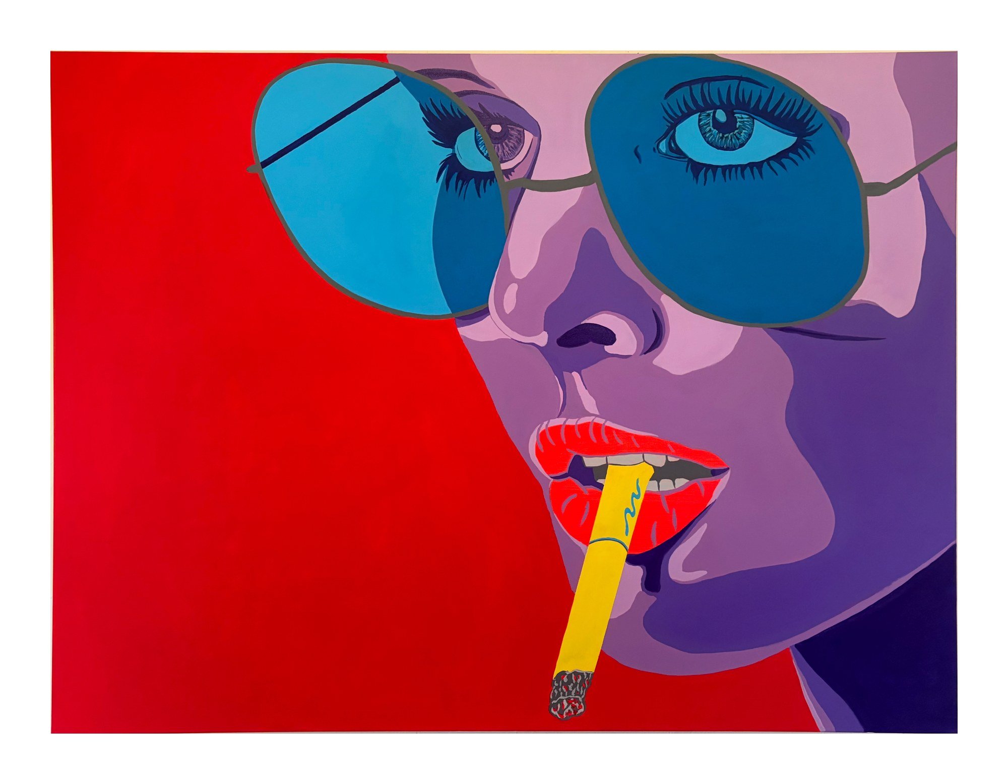 Look at you lookin at me
2025. Acrylic on canvas, 36 x 48 in.
Available