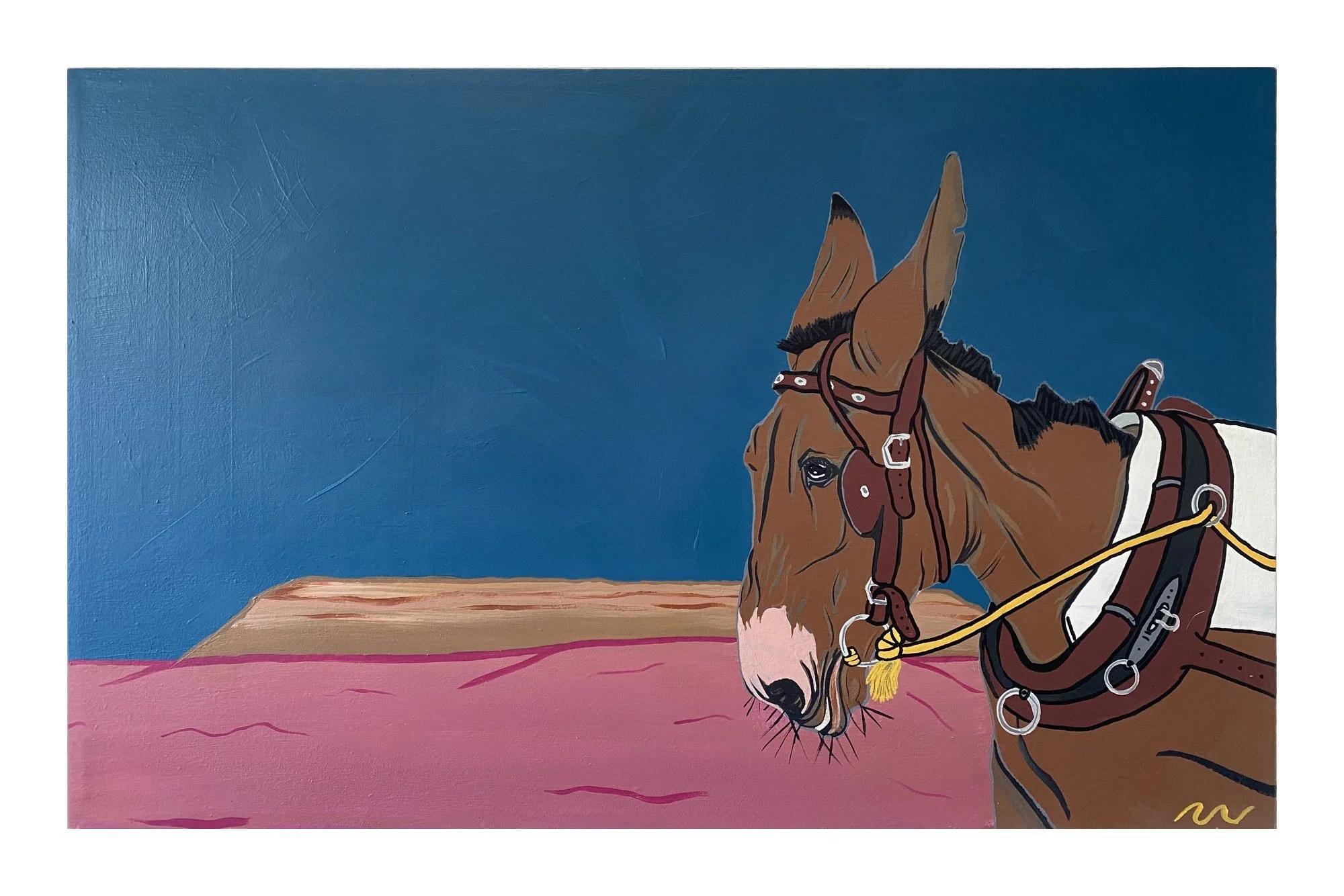 Ol' Poncho
2023. Acrylic on canvas, 21 x 33 in.