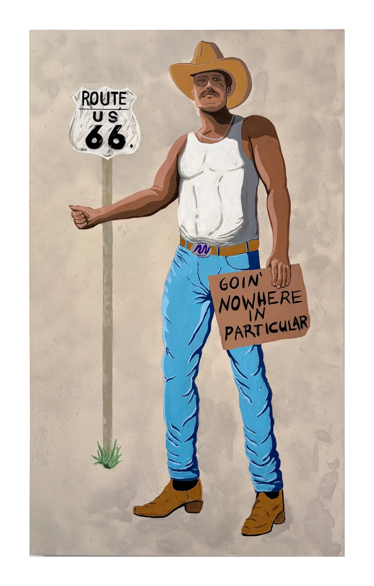 Goin' Places
2025. Acrylic on canvas, 71 x 43 in.