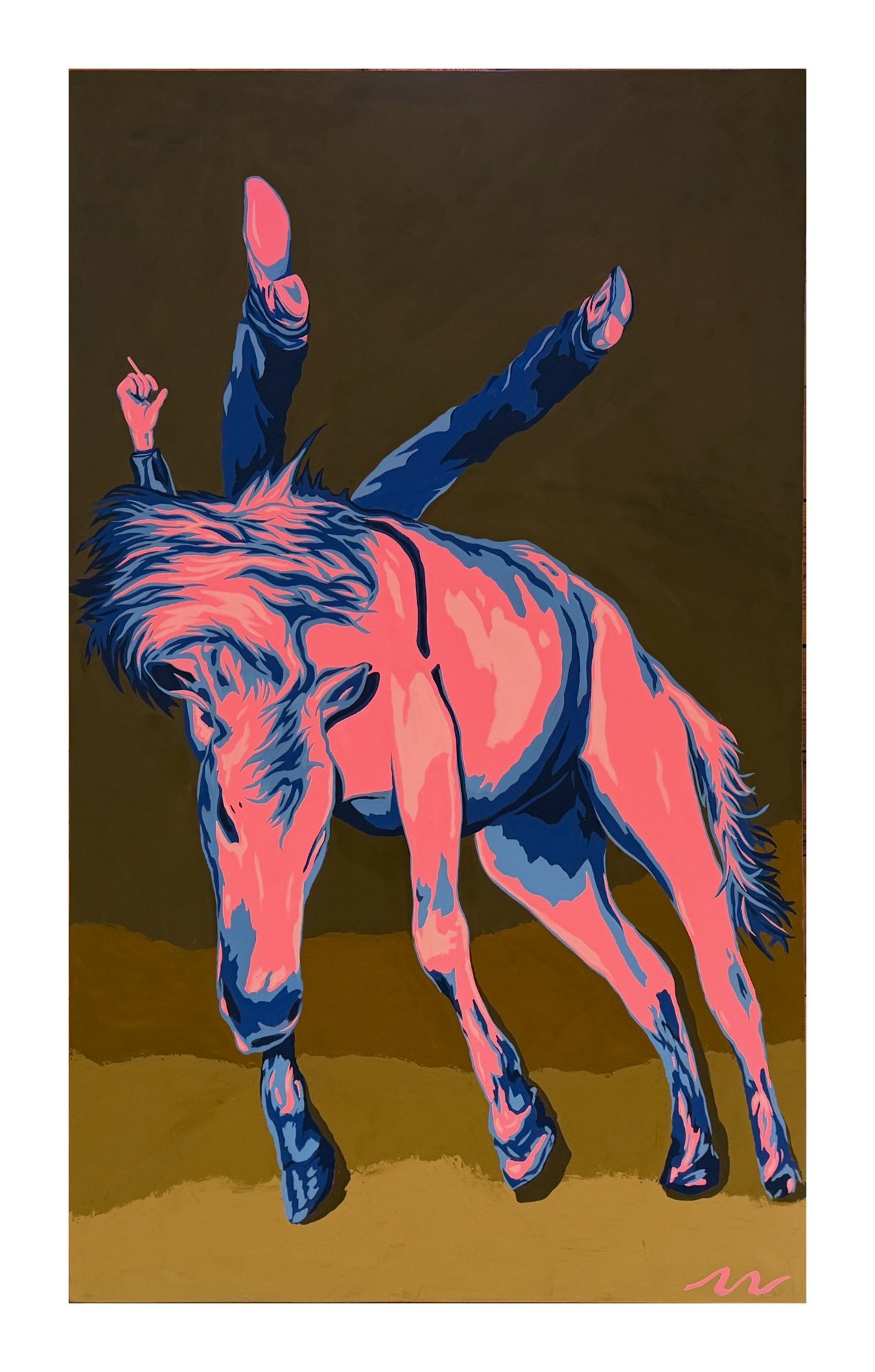 Pink Pony Posse
2026. Acrylic on canvas, 72 x 43 in.