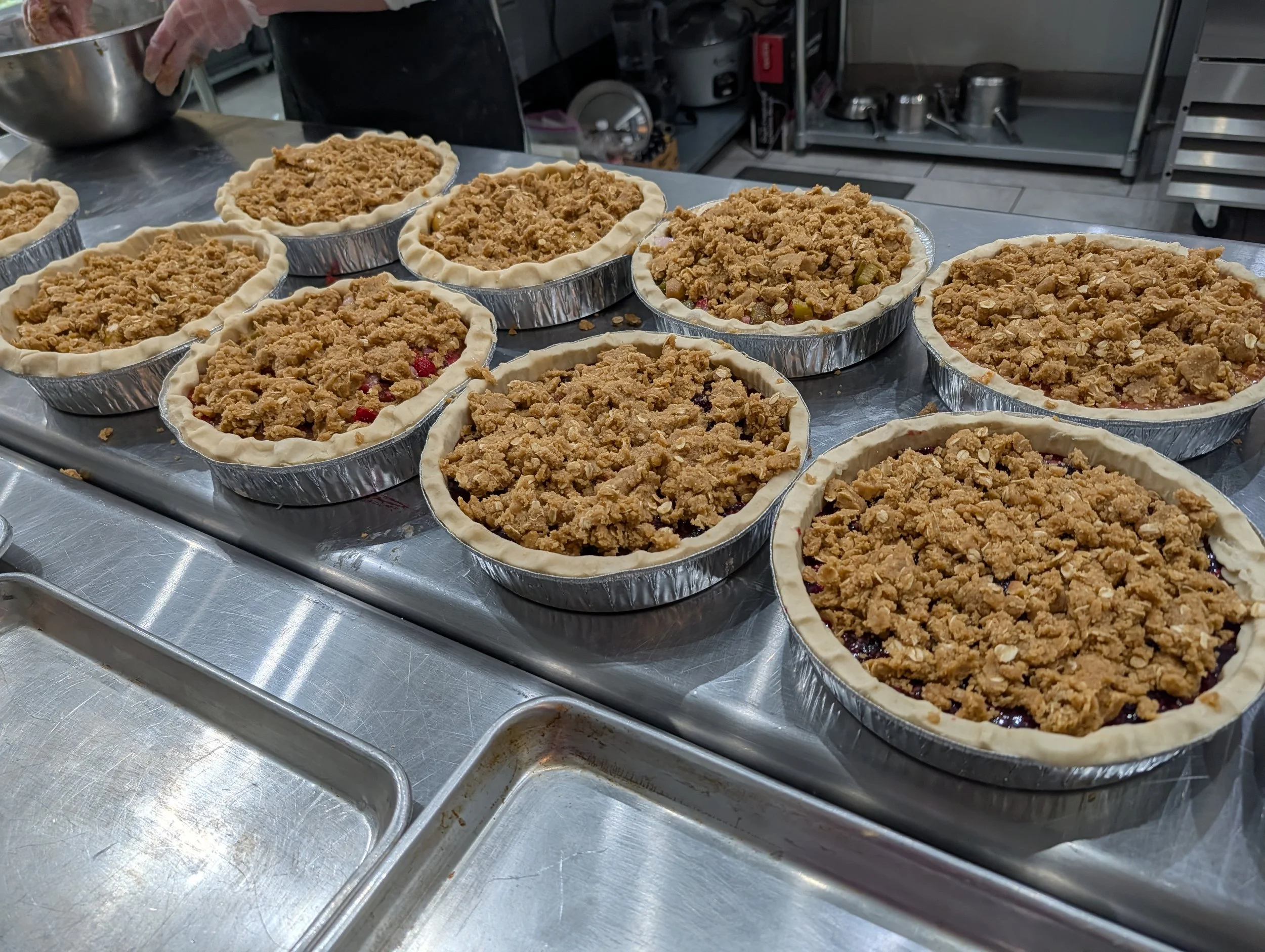fresh baked pies and goodies from the oven