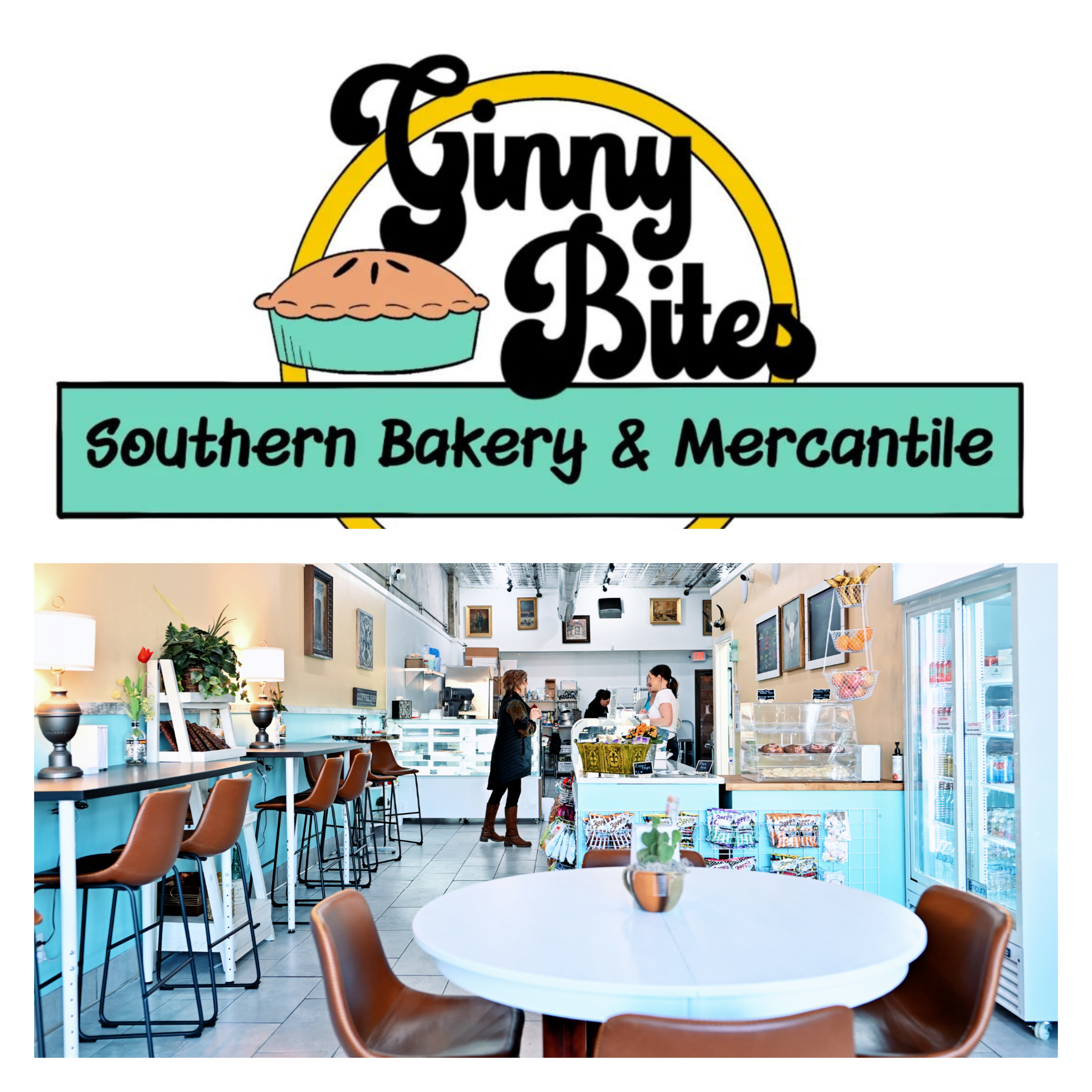 quaint storefront Bakery with various daily treats and lunch menu