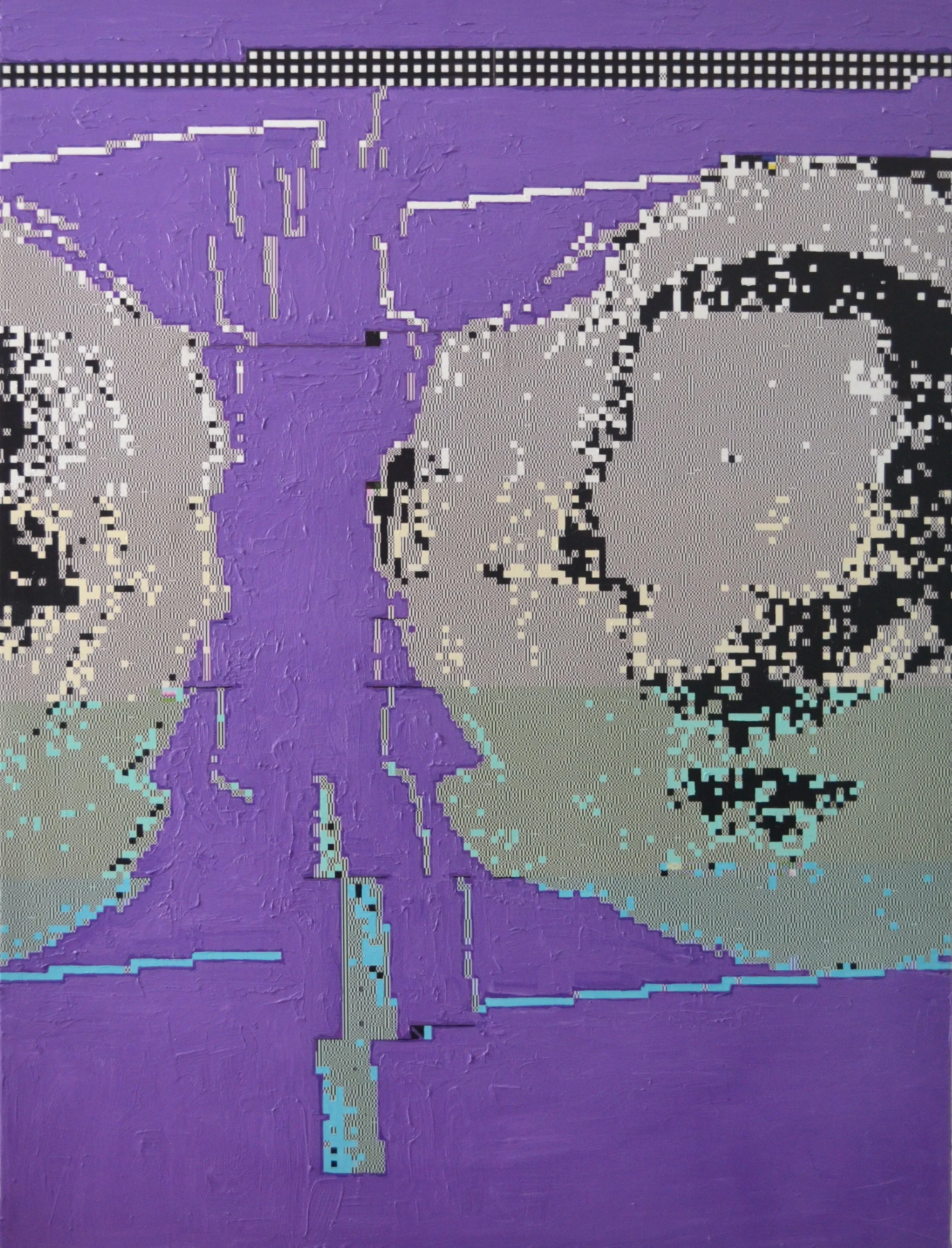 J.S.I..G.3.18 - 160cmx120cm - Acrylic paint on printed canvas - 2018