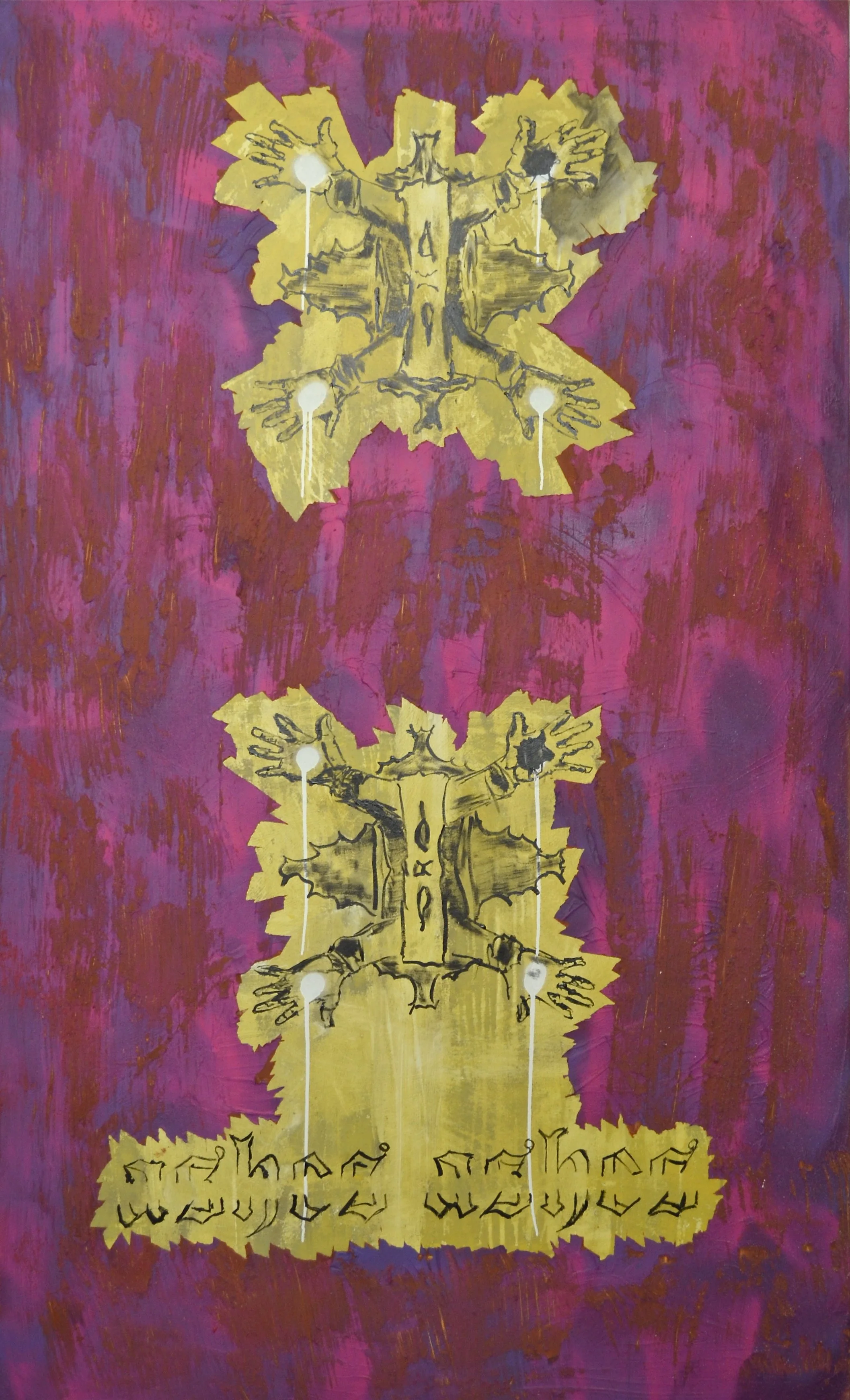 Ashes ashes - 200cmx120cm - Acrylic paint on canvas - 2017