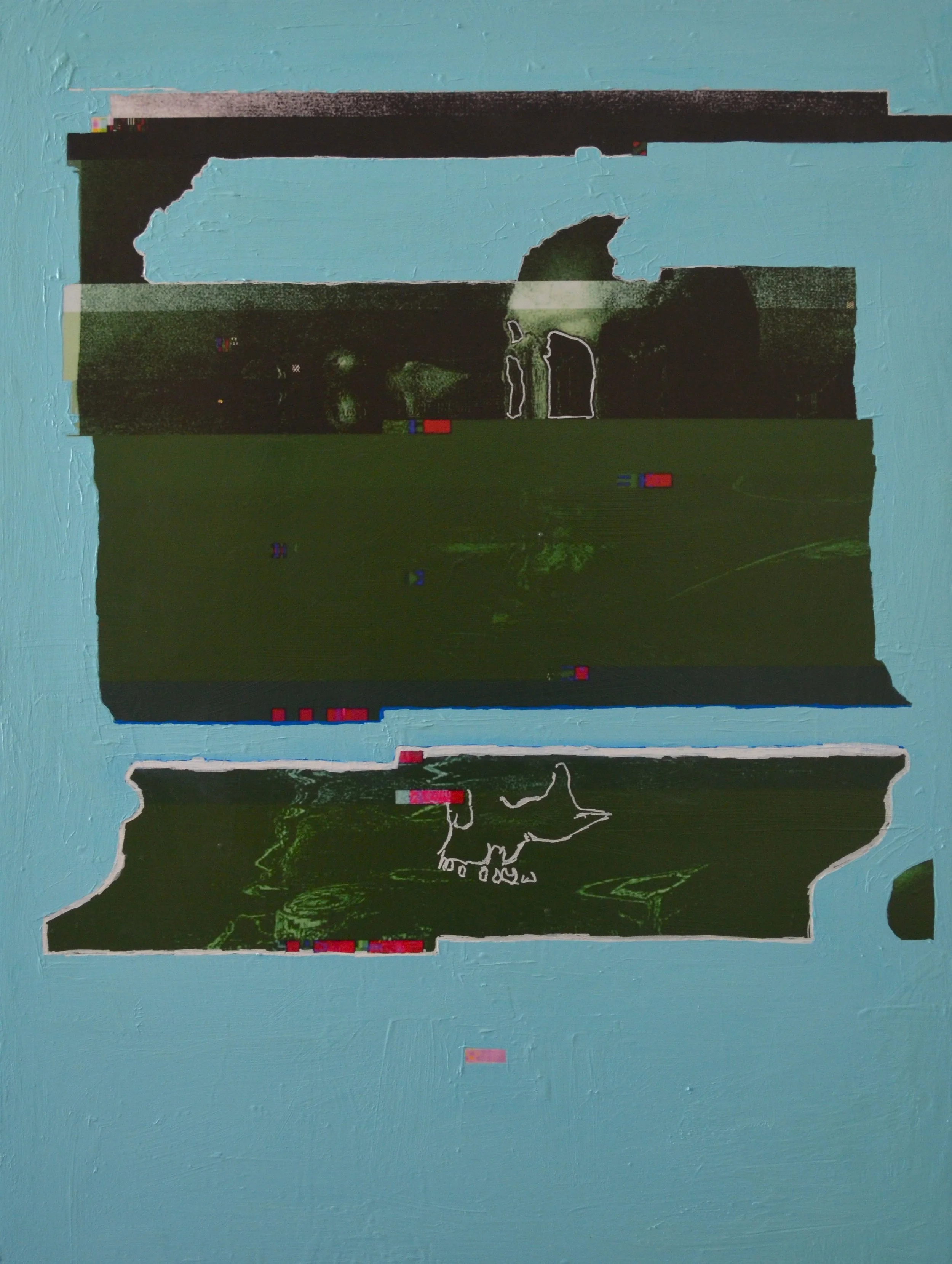 D.S.I..G.4.18 - 120cmx90cm - Acrylic paint on printed canvas - 2018