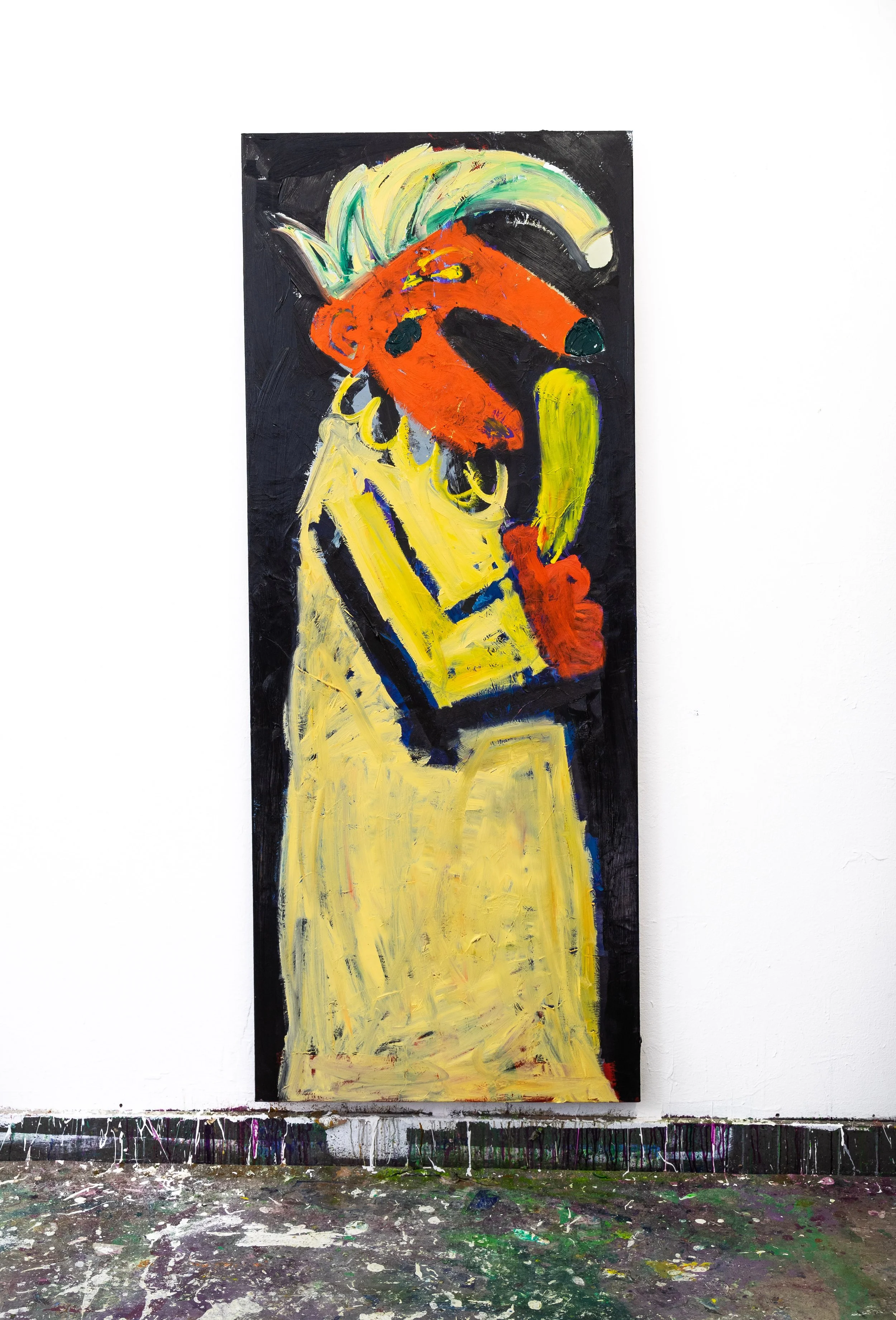 Polichinelle - 200x80cm -  oil on canvas - 2025