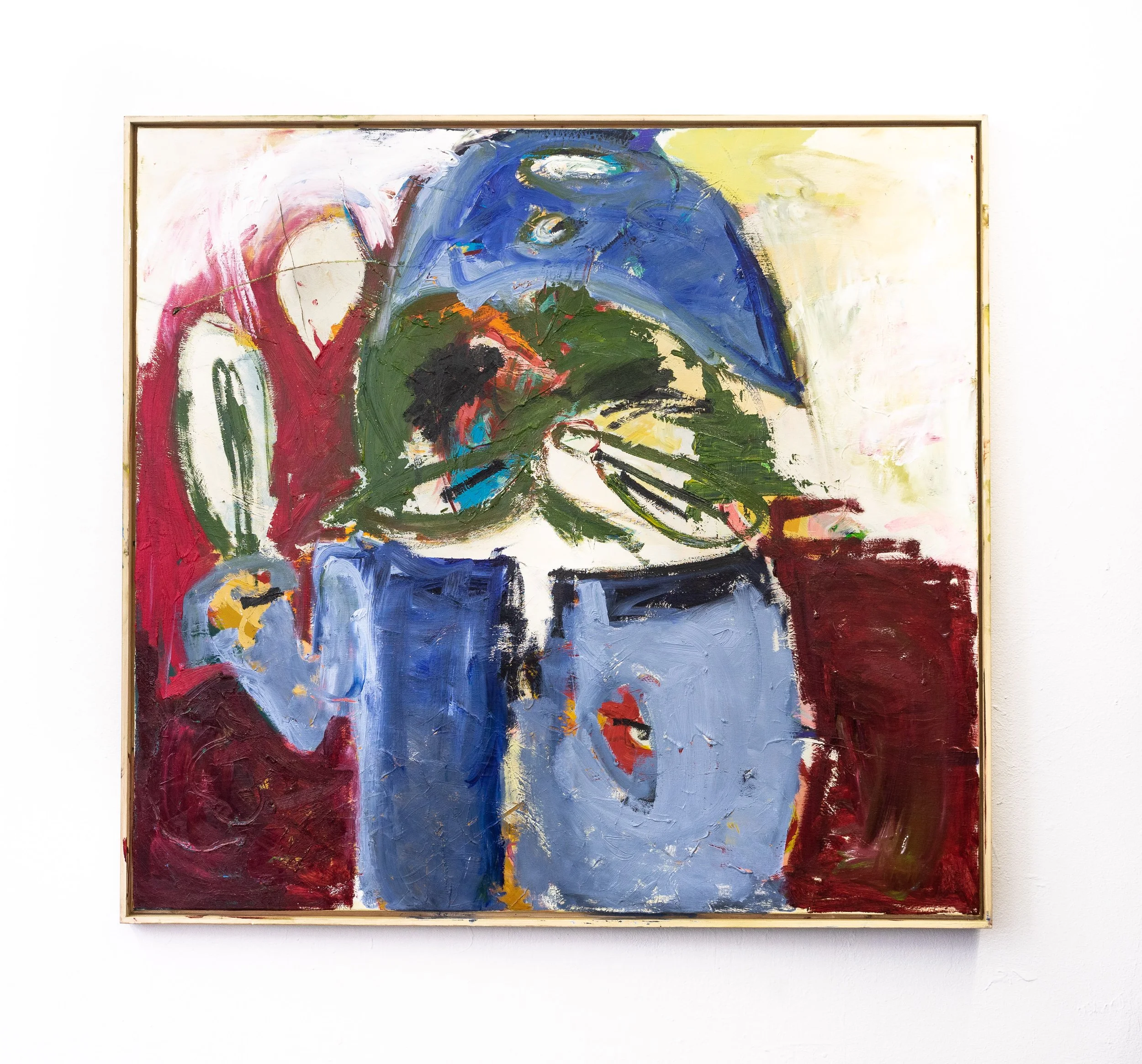 meneer - de agent 140x150cm -  oil on canvas - 2025 