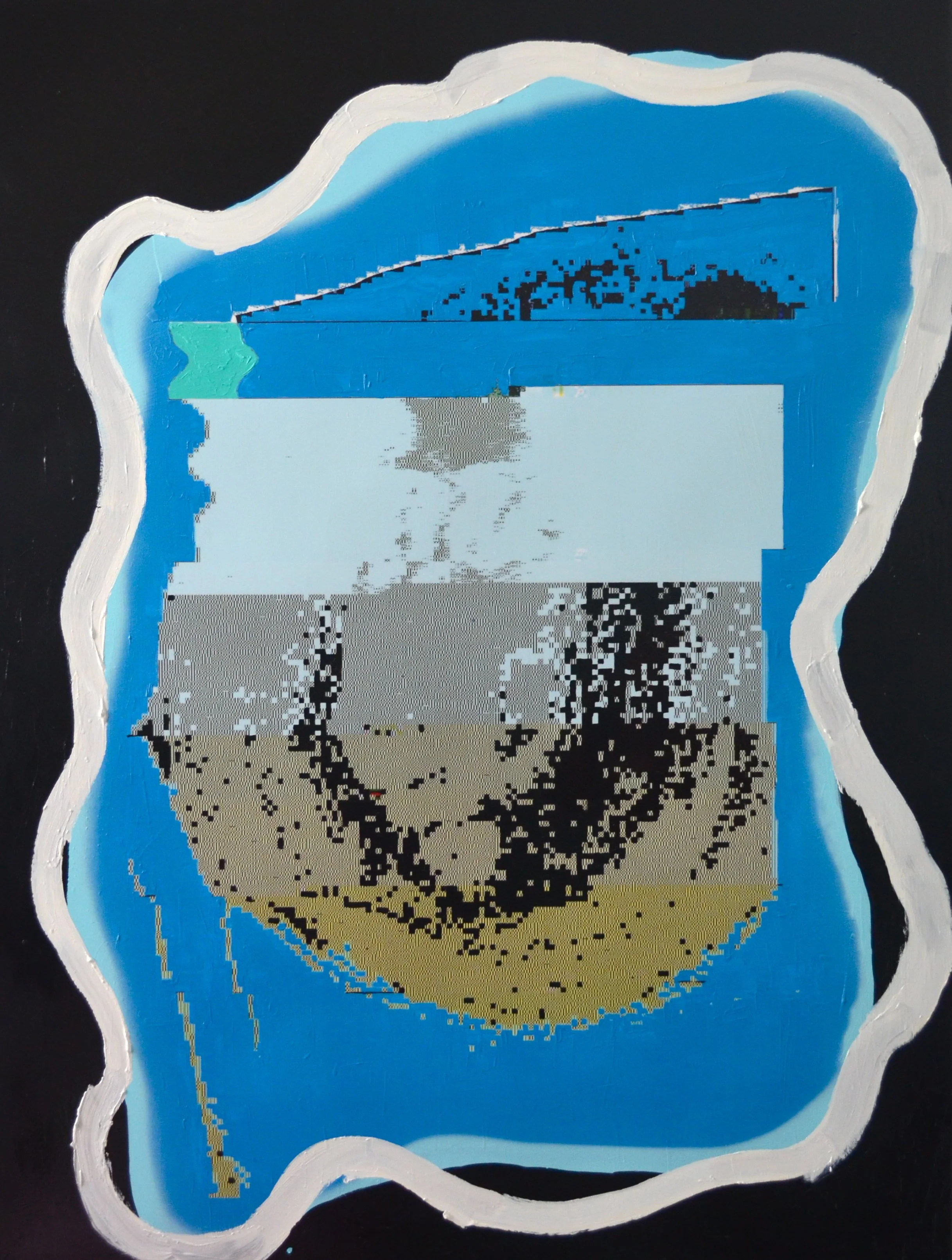 J.S.I..G.1.18 - 160cmx120cm - Acrylic paint on printed canvas - 2018