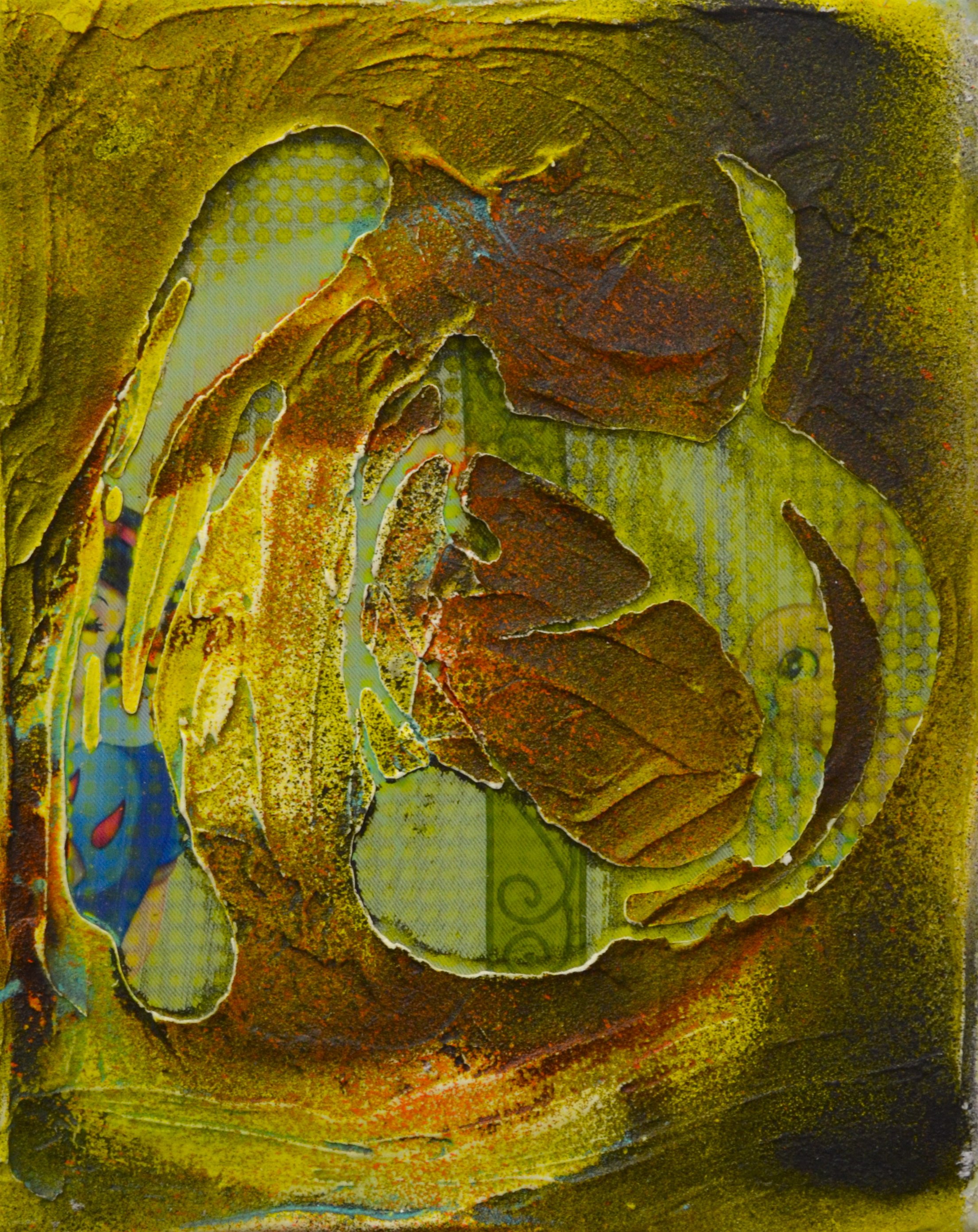 Artefact 5 of the annihilation of a theme park - 30cmx20cm - acrylic and fabric on canvas- 2017