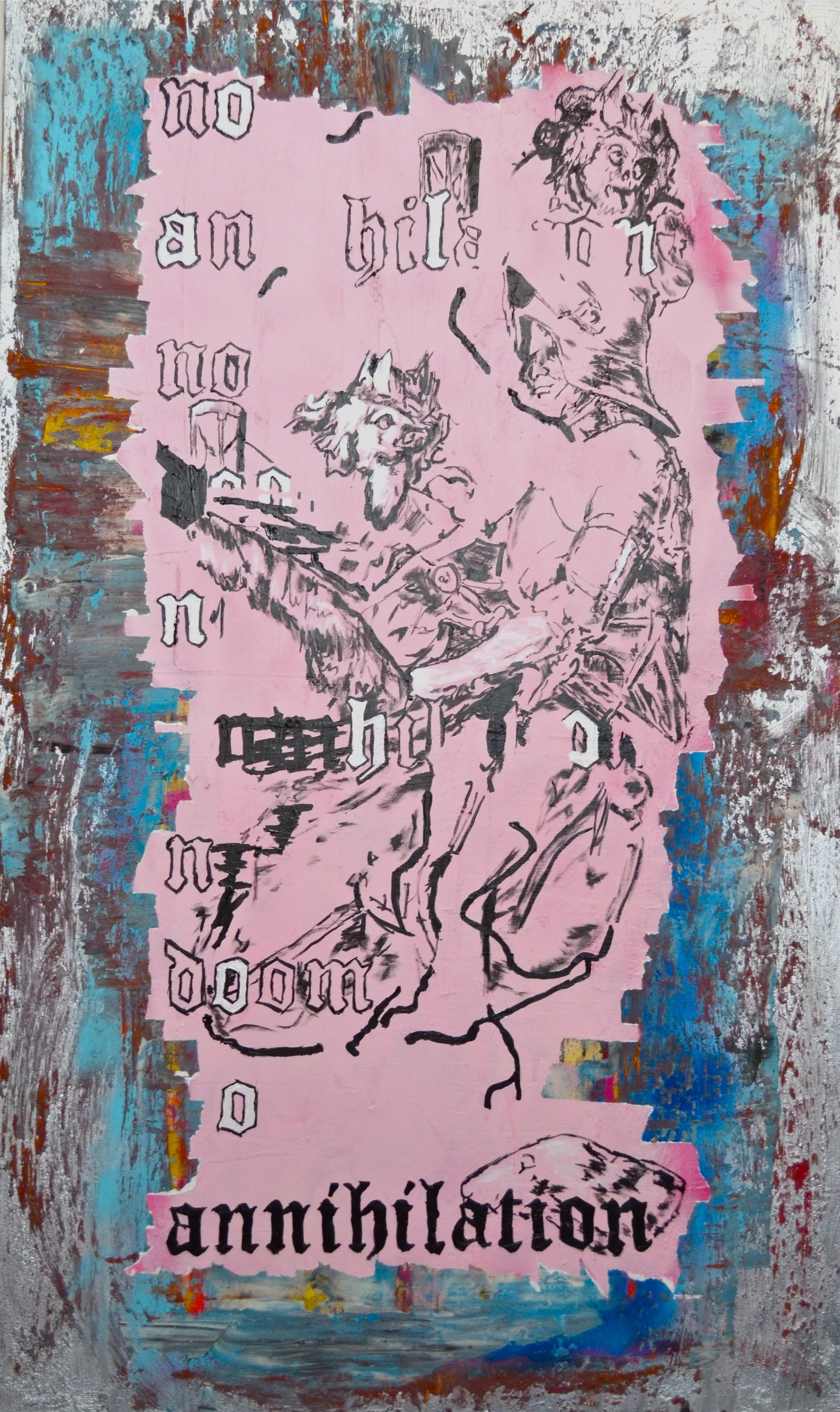 No annihilation - 200cmx120cm - Acrylic paint on canvas - 2017