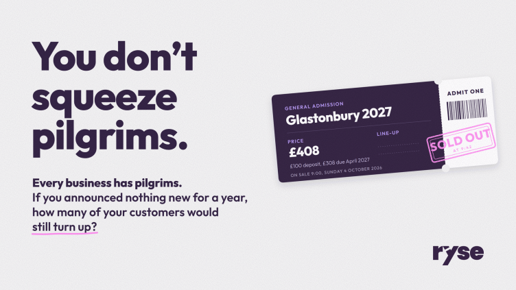 You don’t squeeze pilgrims