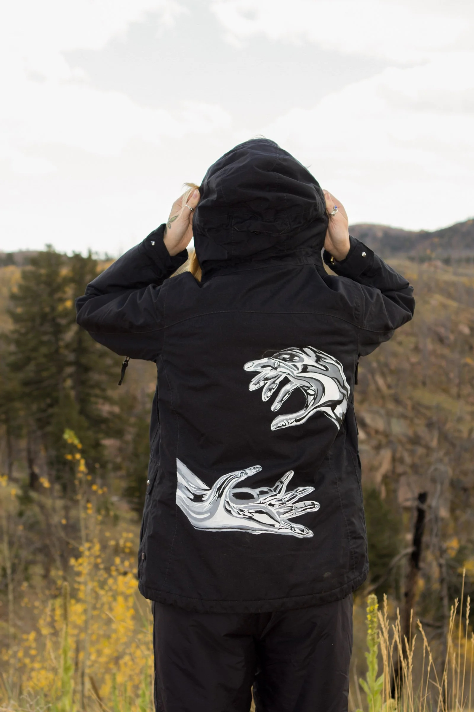 Metallic Hands Jacket