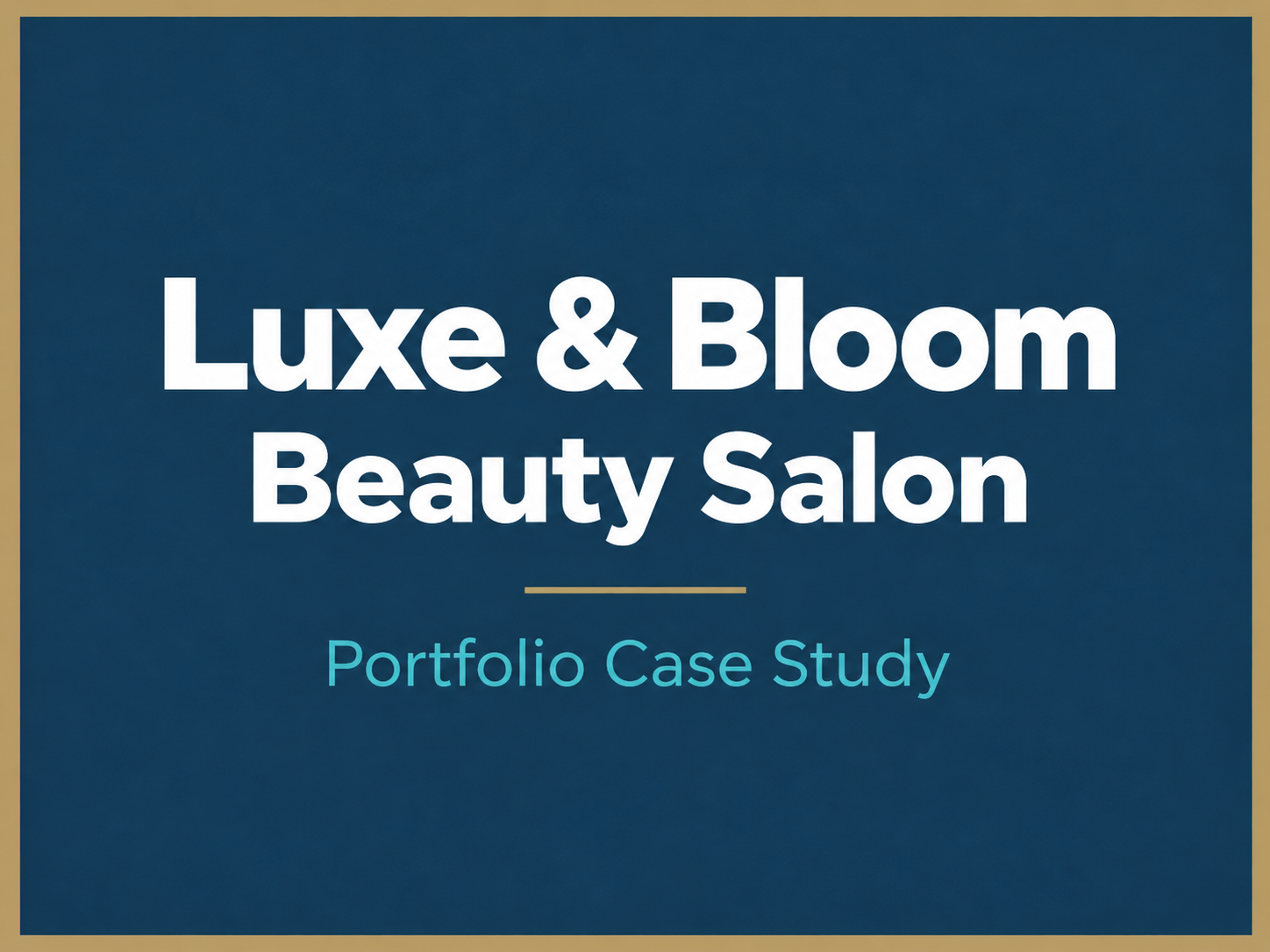 Luxe & Bloom Beauty Salon Acquisition Plan