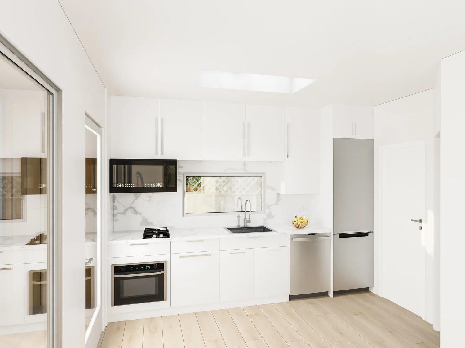 Kitchen with full-size appliances