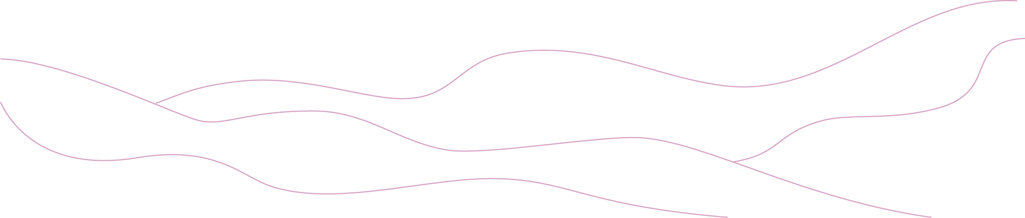 Several thin, flowing lavender lines forming an organic wave pattern.