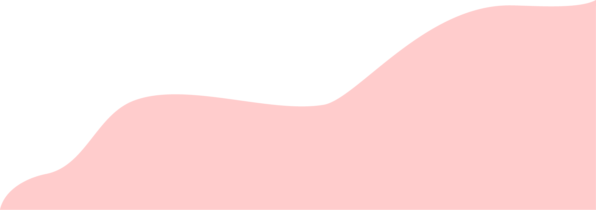 Abstract pale pink wavy shape on a black background