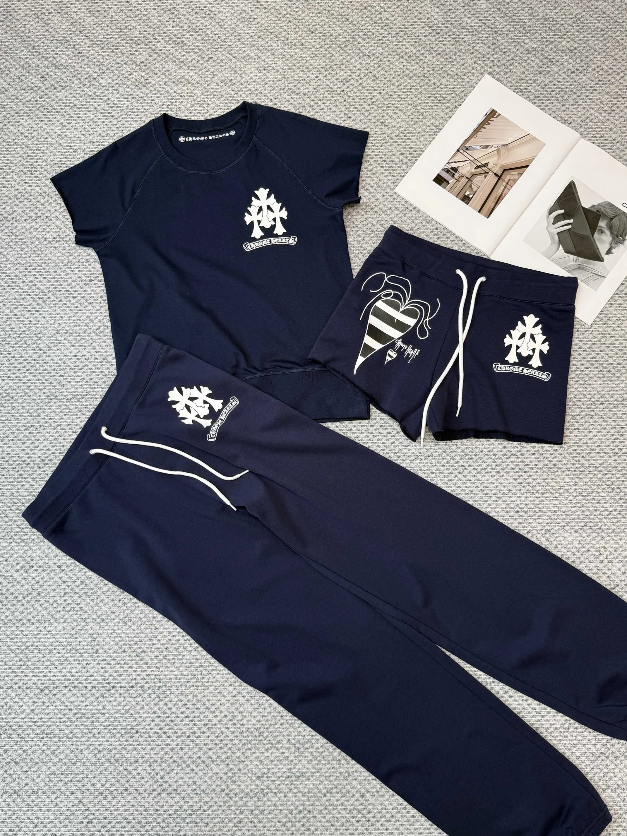 Chrome Hearts Navy Lounge Set